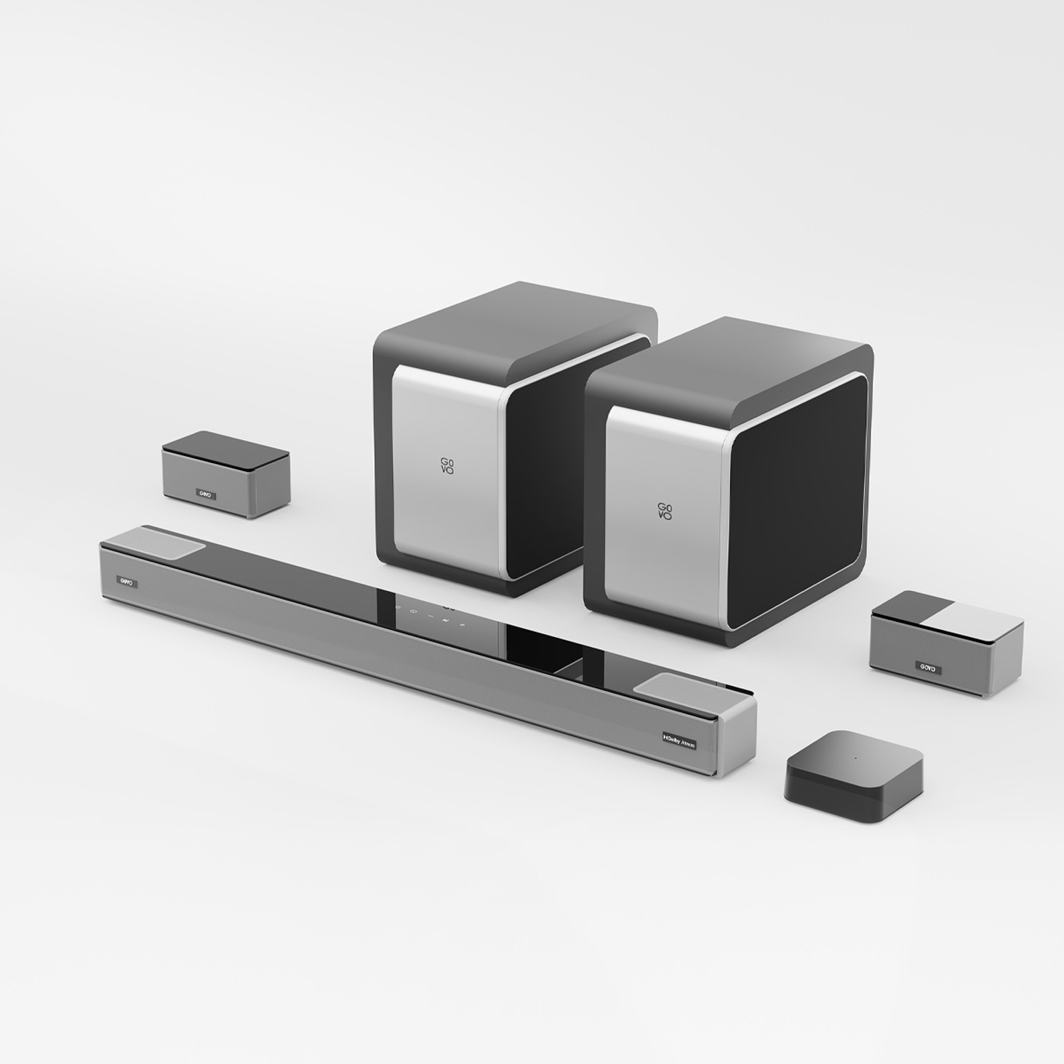 Image of GOVO Gosurround 1000 Pro Dolby Atmos Wireless Satellite 750 W Bluetooth Soundbar