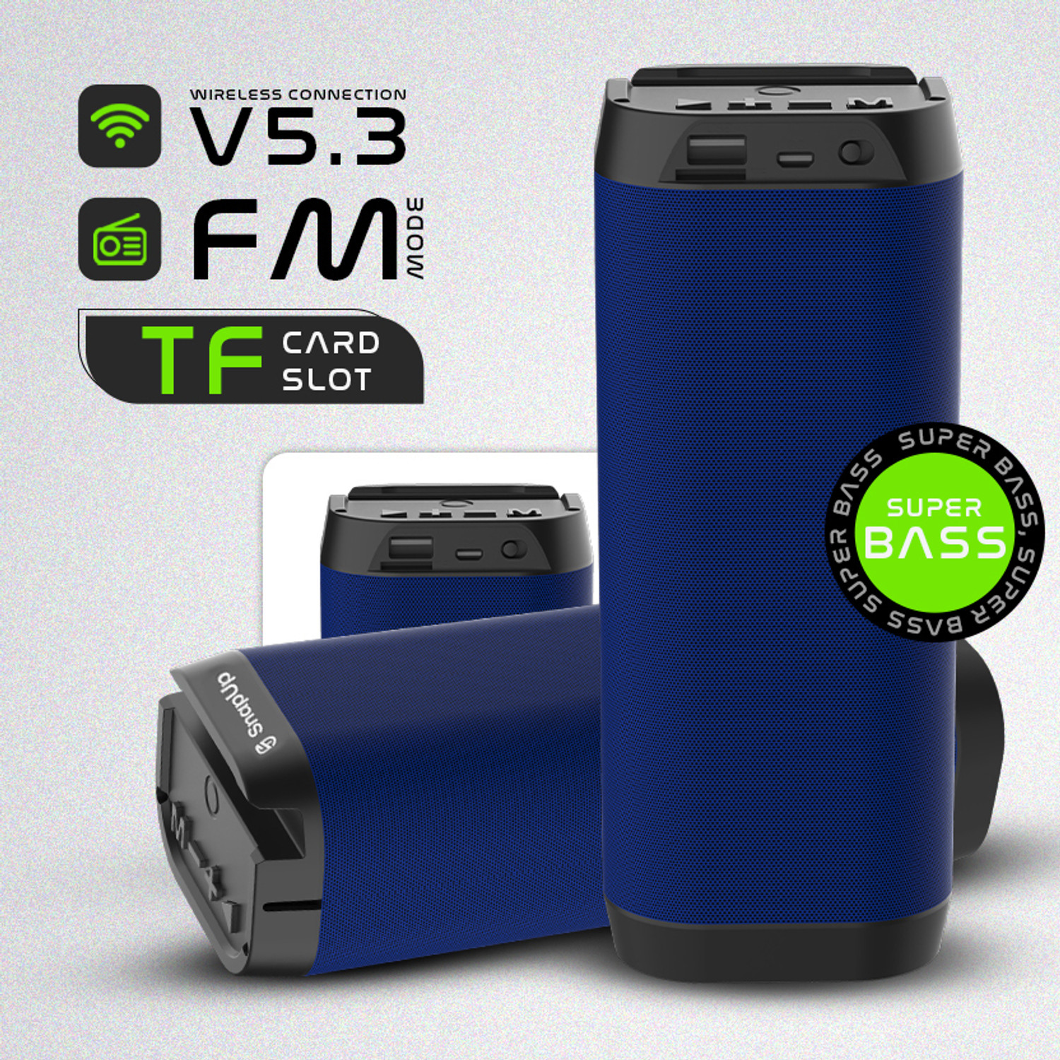 Image of SnapUp Groove Max Upto 6 HR Beats TYPE C BOOM Sound Multi-Compatibility RGB TWS Feature 10 W Bluetooth Speaker
