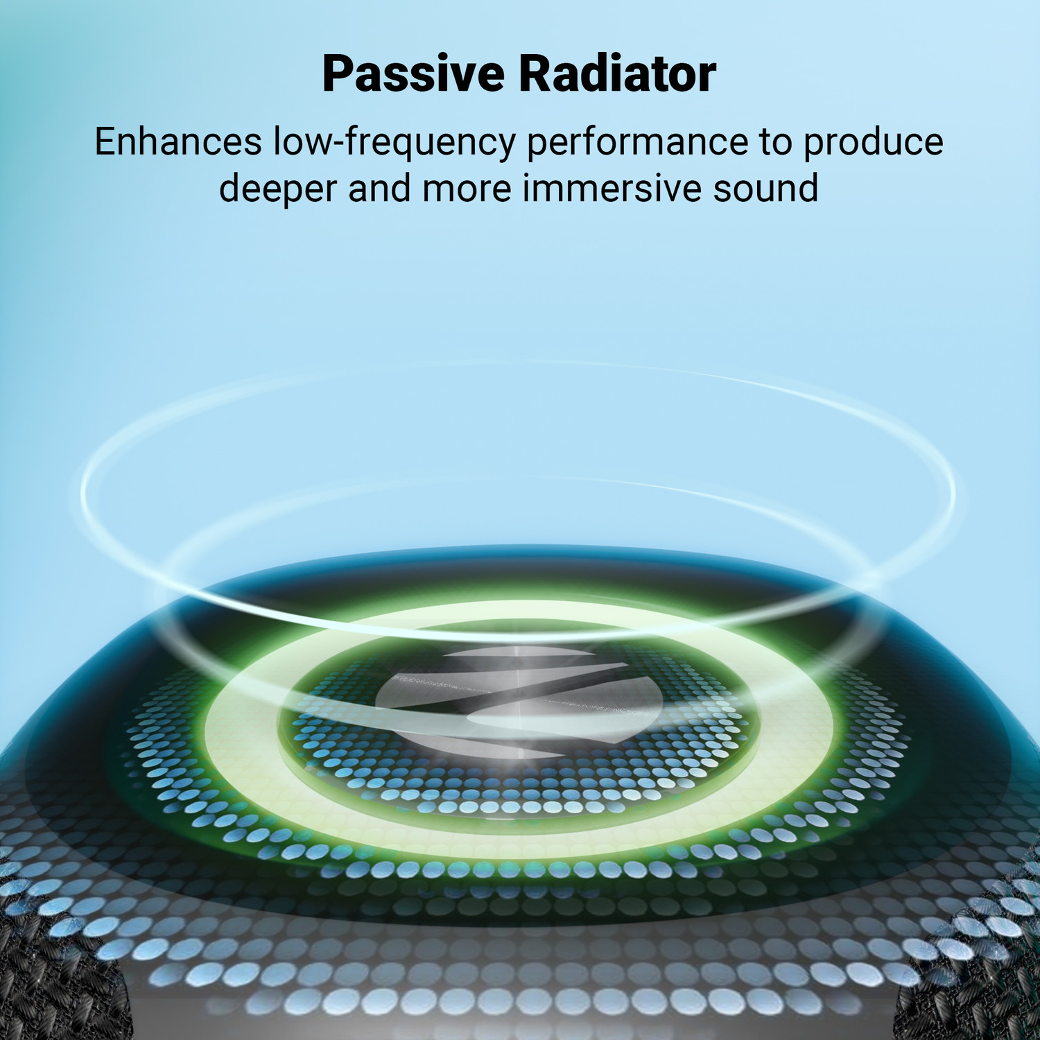 Image of ZEBRONICS Sonic Pod 15, 10hrs Playback, BT v5.4, TWS, USB, RGB Modes, Splash Proof, Type C 5 W Bluetooth Party Speaker