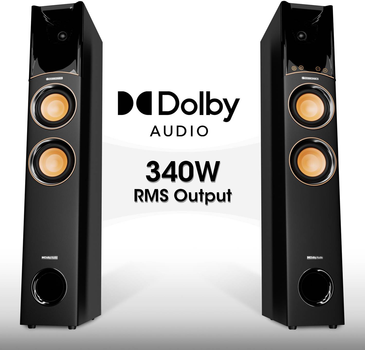 ZEBRONICS Octave 340W Bluetooth Tower Speaker - Image 3