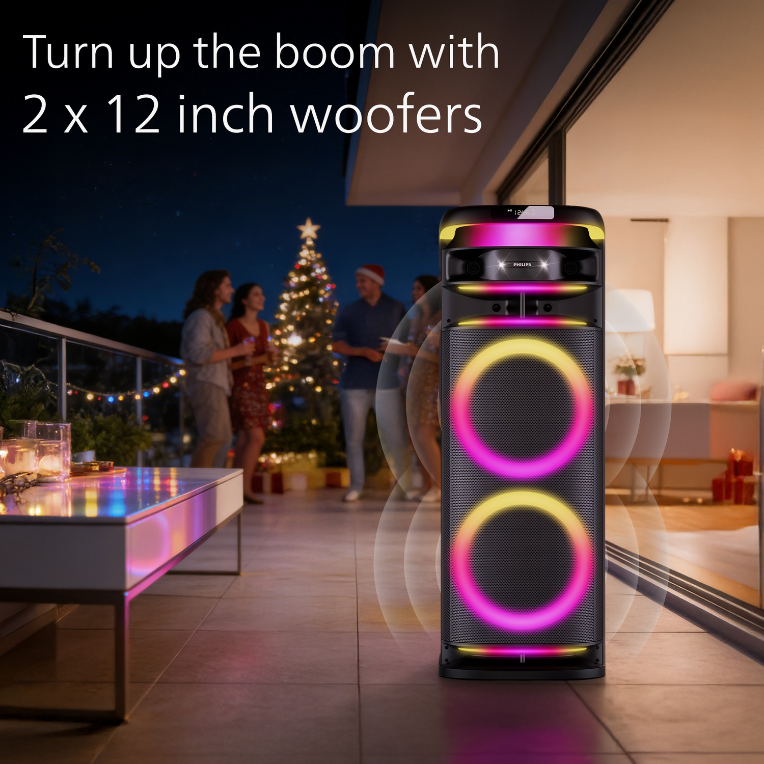 Image of PHILIPS TAX5004 /94,2 Mics 500 W Bluetooth Party Speaker