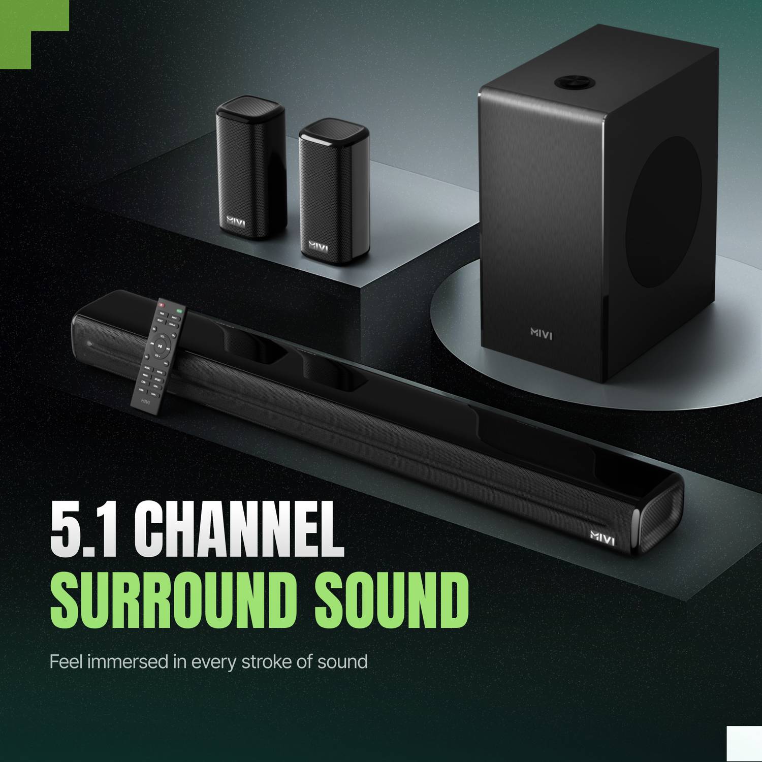 Mivi Fort Sonic 600 5.1 Channel Bluetooth Soundbar - Image 4