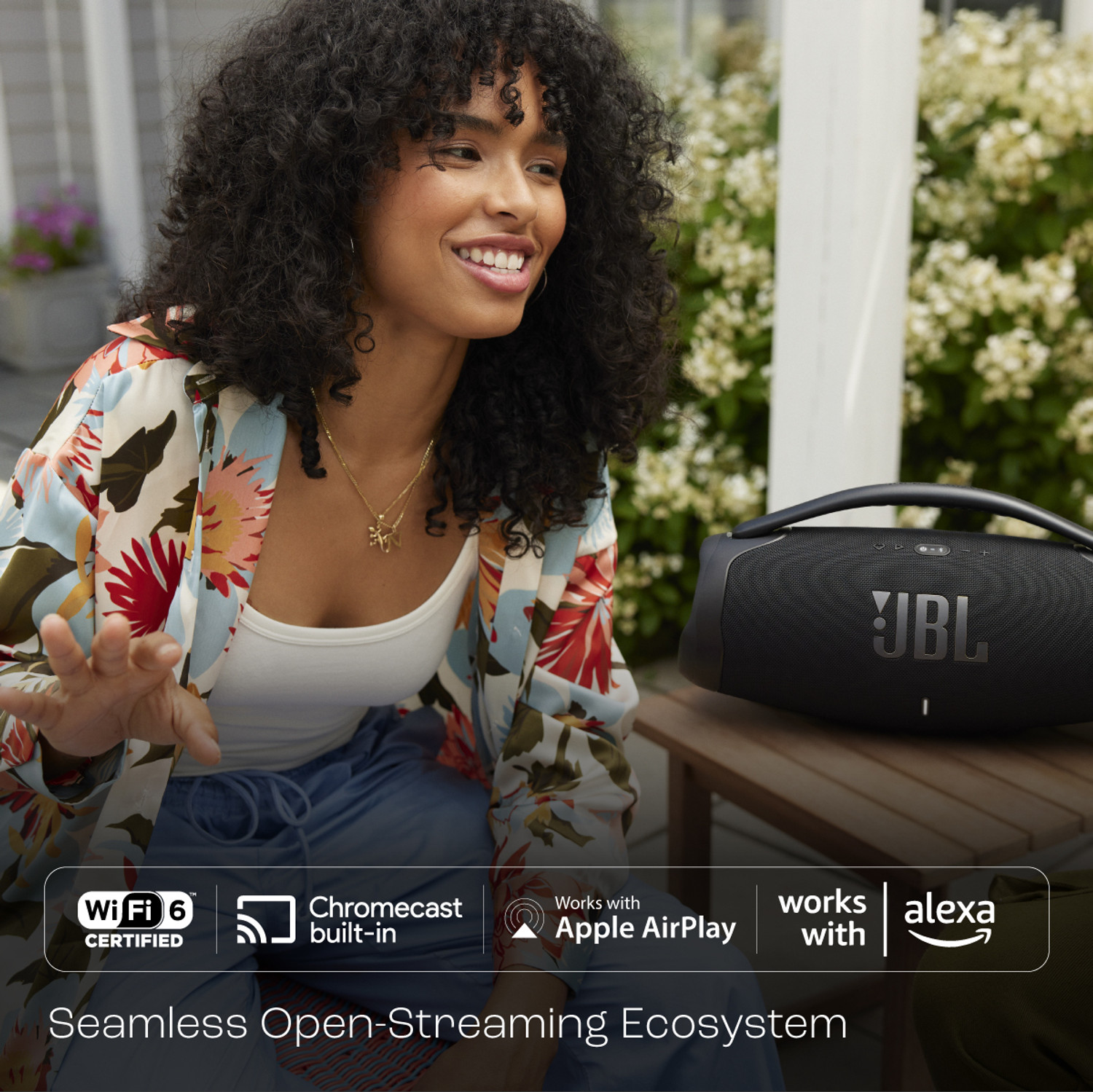 Image of JBL Boombox3 WiFi, Deep Bass, 24H Playtime,BuiltIn Powerbank, IP67, Alexa 180 W Bluetooth Speaker