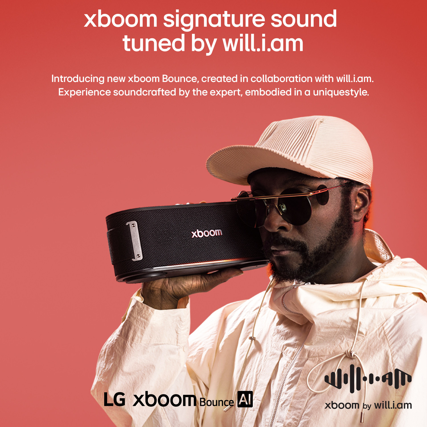 Image of LG XBOOM BOUNCE by will.i.am|30hrs Playtime| IP67 Water /Dust Resistant| Portable 40 W Bluetooth Speaker