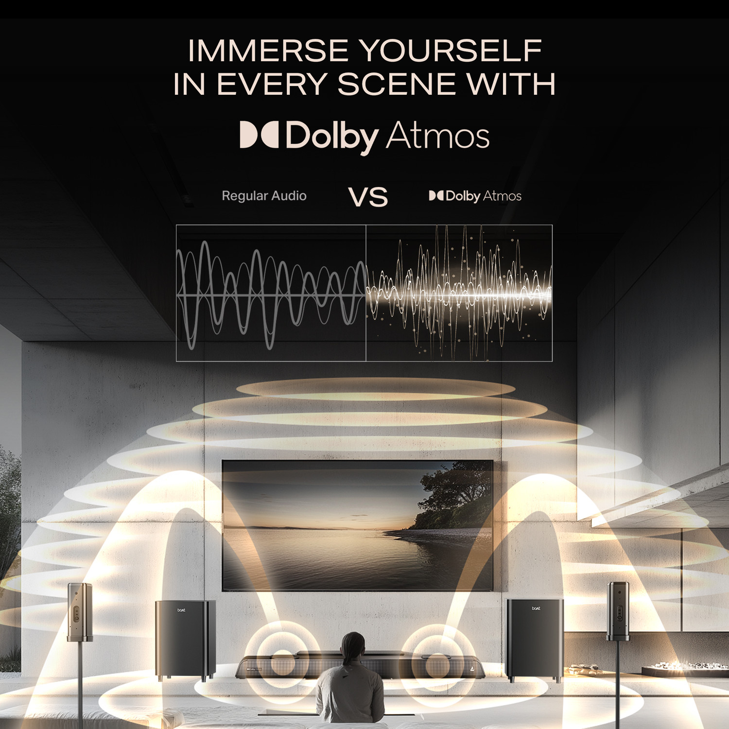 Image of boAt Aavante Prime 5.2.4 6250DA, Dolby Atmos, Scan QR for Installation, Multi Connect 625 W Bluetooth Soundbar