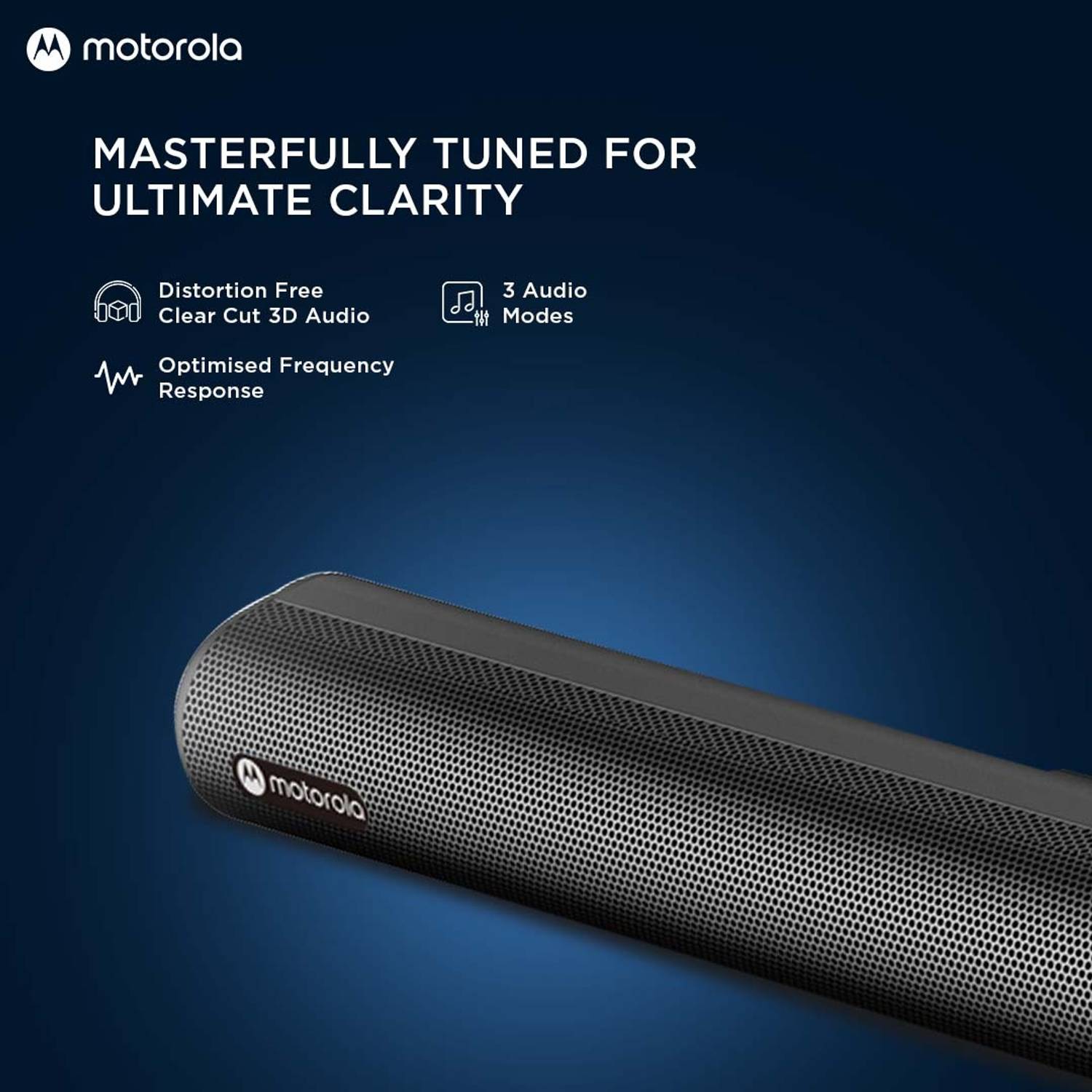 Motorola AmphisoundX 350W Bluetooth Soundbar Black - Image 4