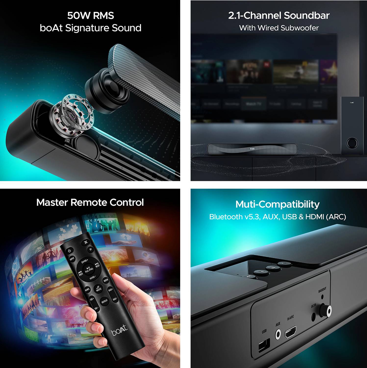 boAt Aavante Bar A1040 Bluetooth Soundbar - Image 2