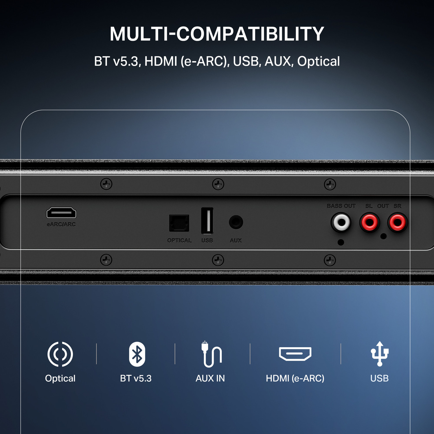 Image of boAt Aavante Prime 5.1.2 5050DA, Dolby Atmos, Wireless Satellites, Remote Control 550 W Bluetooth Soundbar