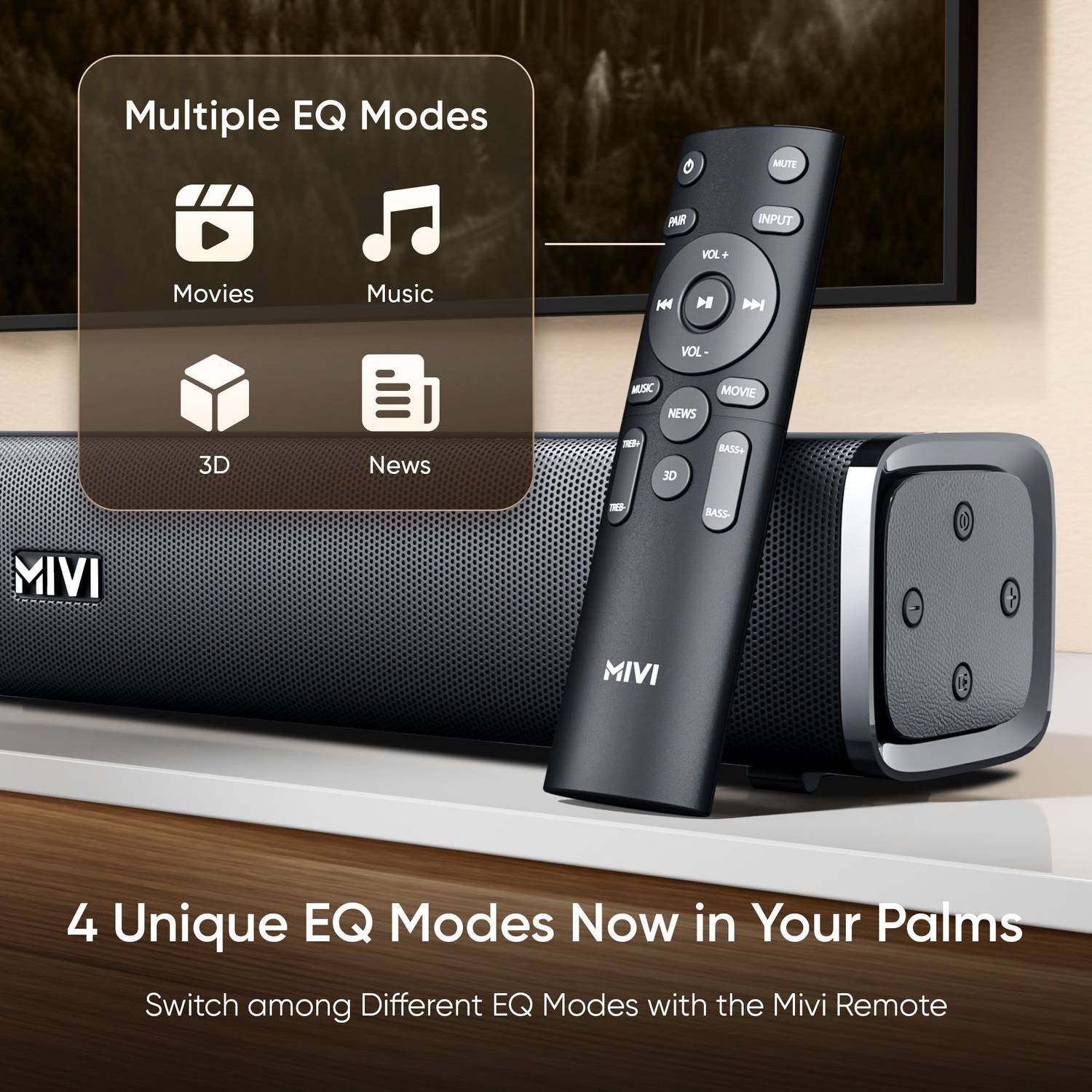 Mivi Fort H160 160W 2.1 Channel Soundbar - Image 5