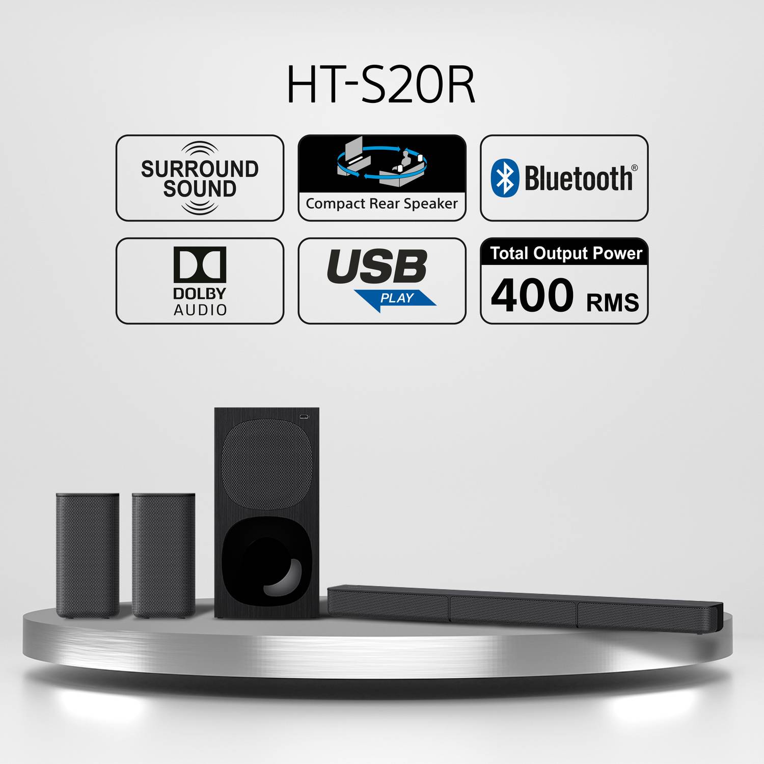 SONY HT-S20R 5.1ch Home Theatre with Bluetooth - Image 3
