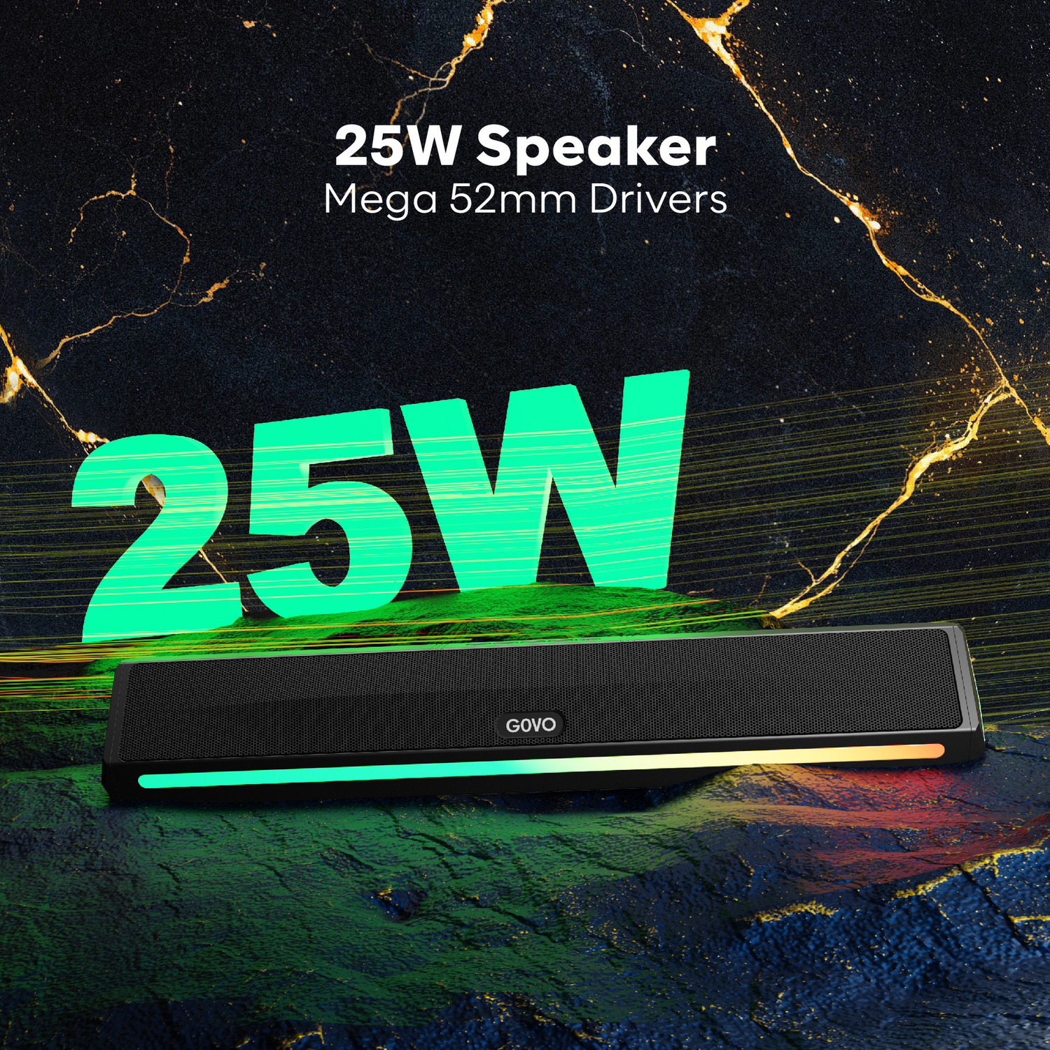 Image of GOVO GOSURROUND 350 | 2000 mAh Battery 25 W Bluetooth Speaker