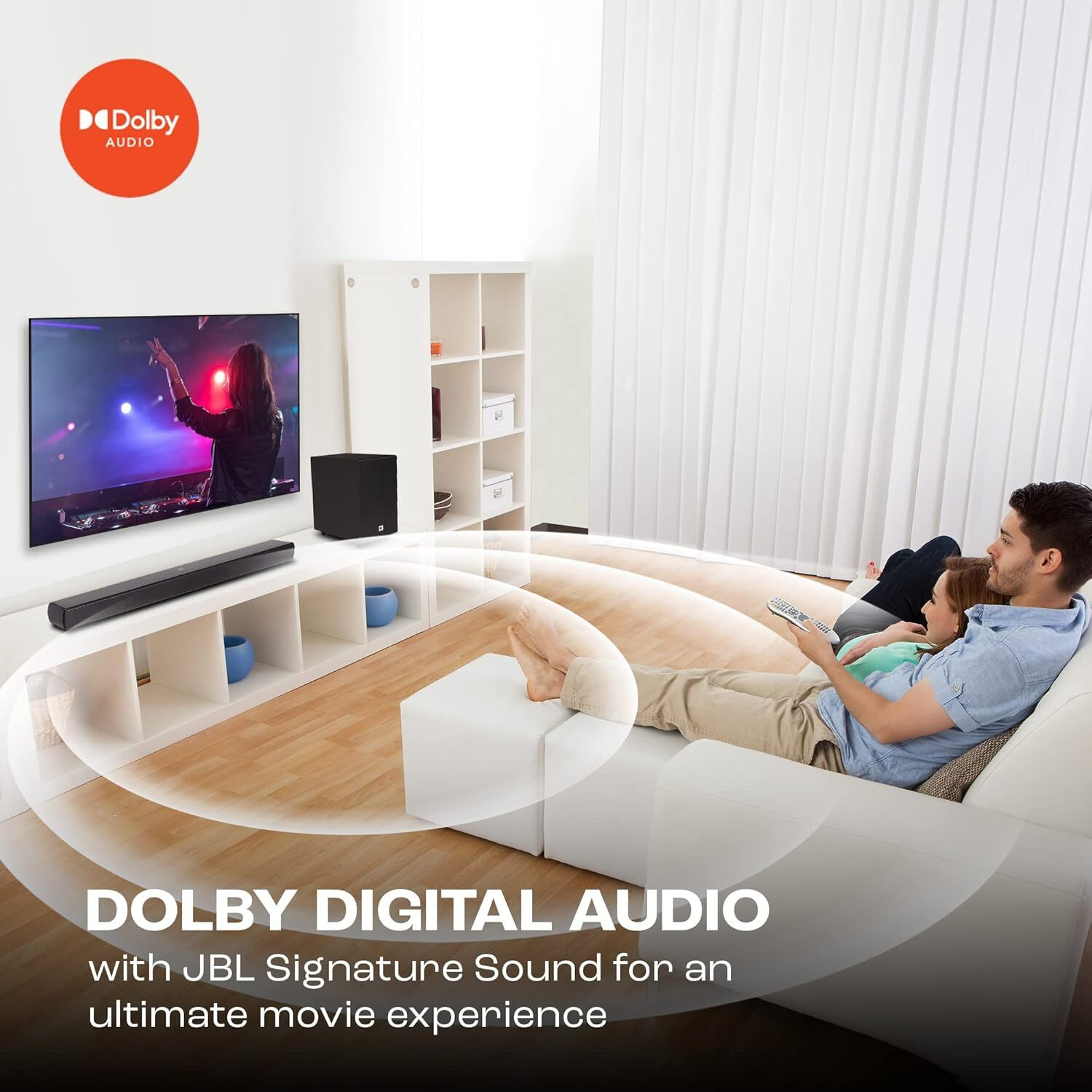 Image of JBL Cinema SB241 2.1, Dolby digital, Wired Subwoofer,HDMI 110 W Bluetooth Soundbar