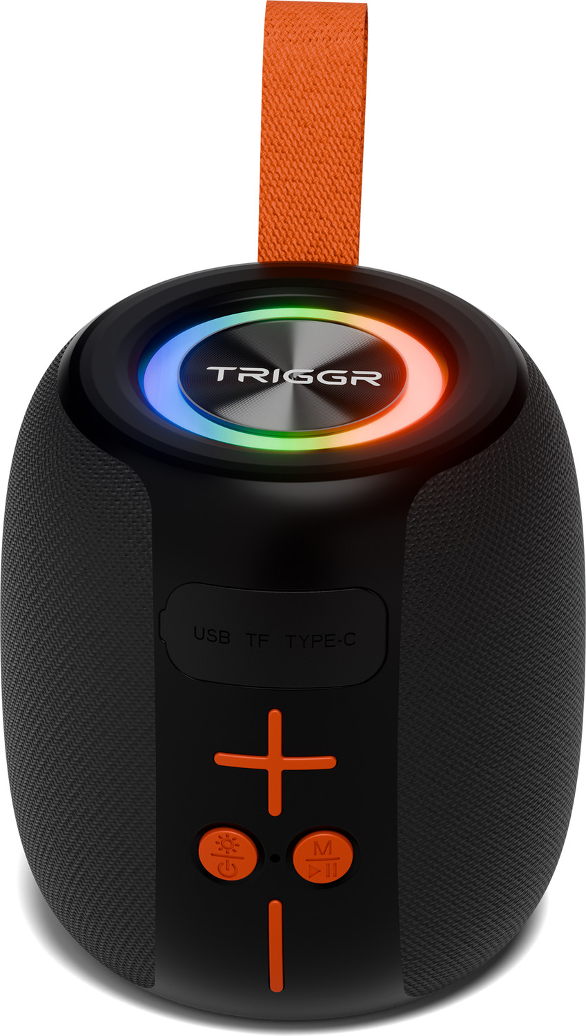 Image of TRIGGR Roar 8 with RGB Lights, Fabric Exterior, TWS & FM Mode, 12H Playtime, BT v5.4 8 W Bluetooth Speaker