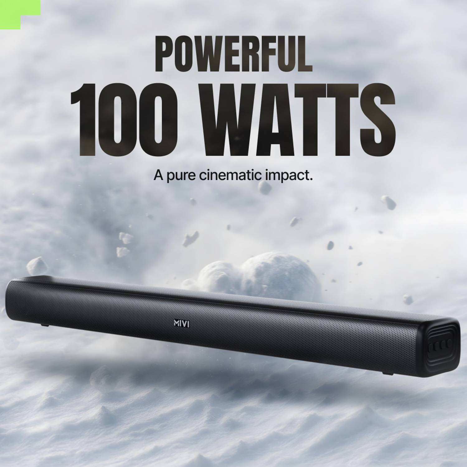 Mivi Fort Sonic 100 100W 2.2 Channel Bluetooth Soundbar - Image 3