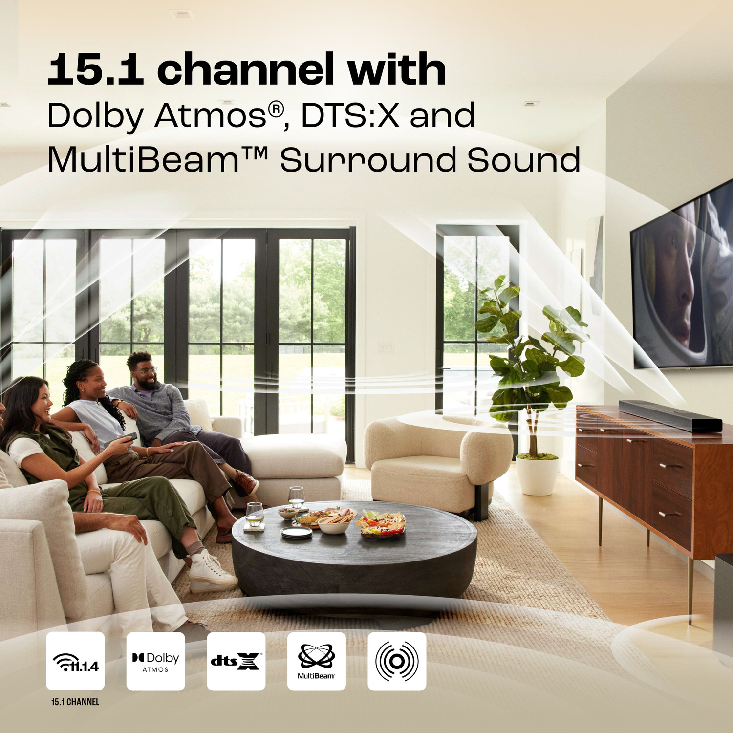 Image of JBL Bar 1300 True Dolby Atmos with,DTS:X,MultiBeam,10 inch Subwoofer,HDMI 1170 W Bluetooth Soundbar
