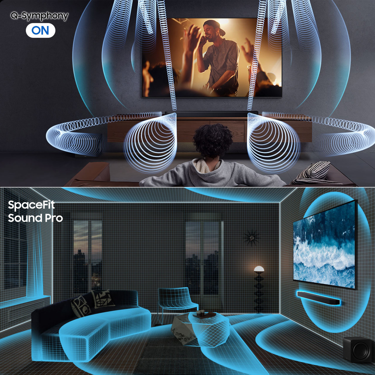 Image of Samsung HW-Q800F /XL Dolby Atmos 5.1.2 Soundbar, Wi-Fi, Alexa, Black 400 W Bluetooth Home Audio Speaker