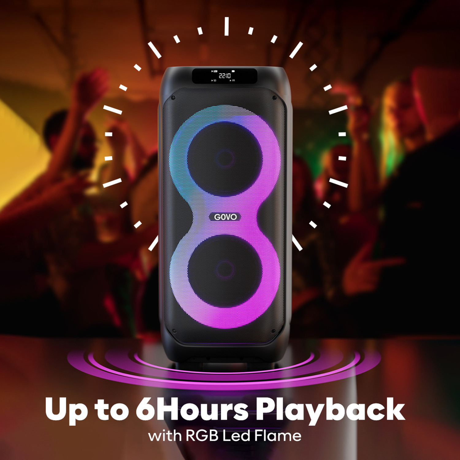 Image of GOVO Goloud 980 160 W Bluetooth Party Speaker