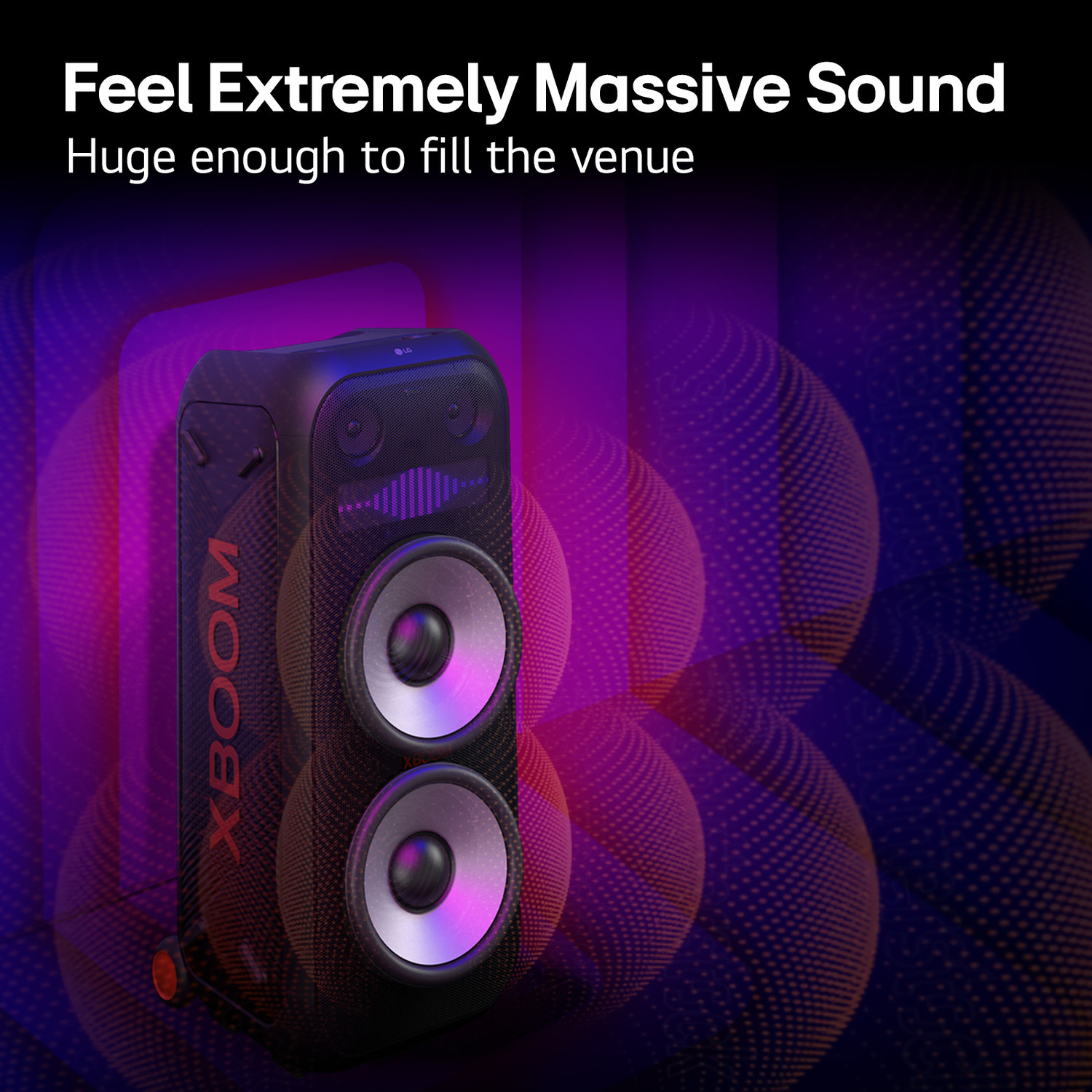 Image of LG XBOOM XL9T, 1000W, Pixel LED lighting, Mic & Guitar input, IPX4, XBOOM App 1000 W Bluetooth Party Speaker