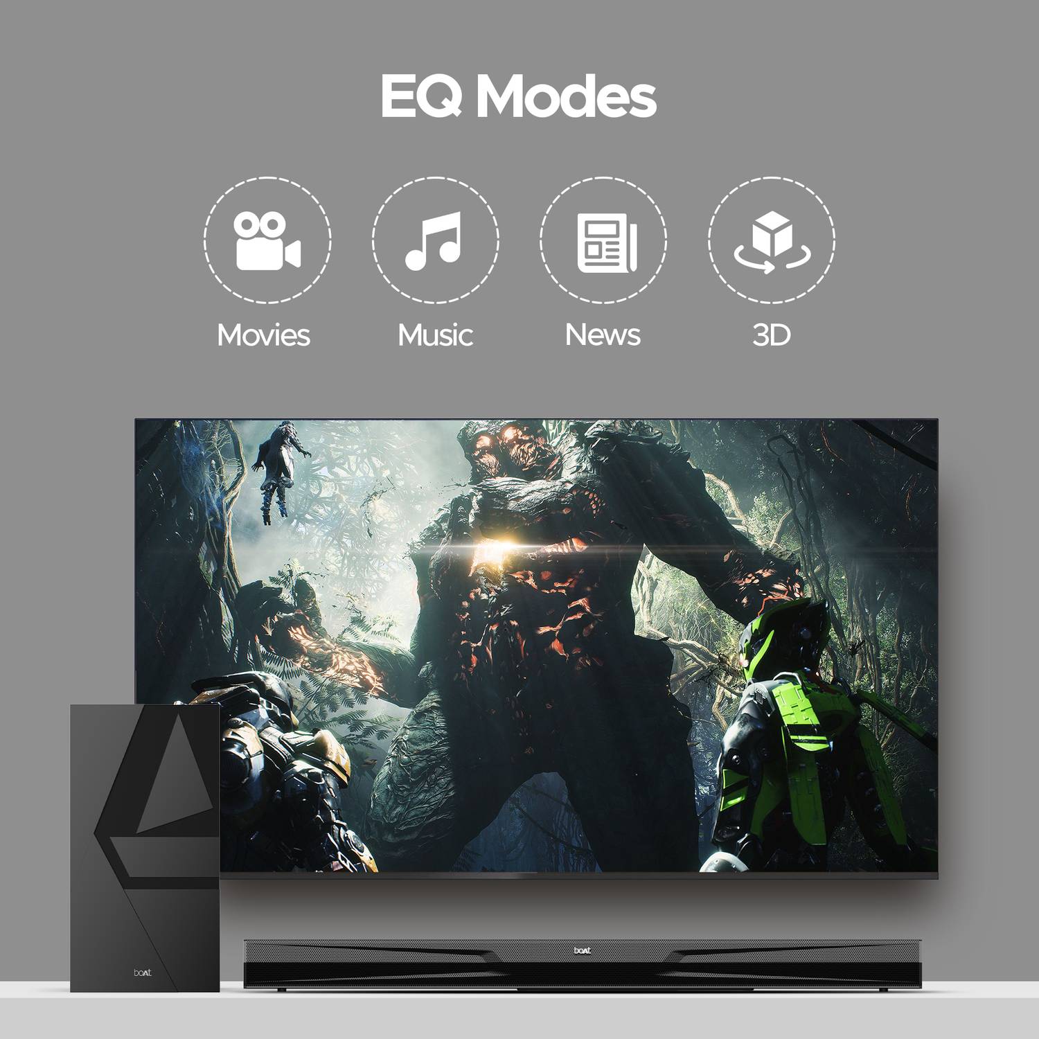 boAt Bar Quake Pro/Aavante 2.1 2450 Bluetooth Soundbar - Image 4