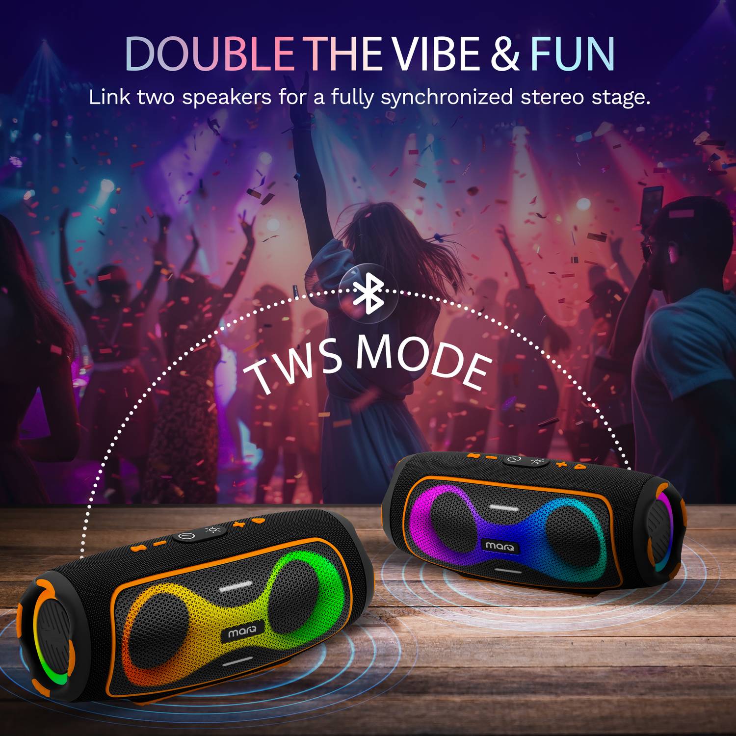 MarQ by Flipkart Party Pod with Powerful Dual Drivers, Upto 6Hrs ... more