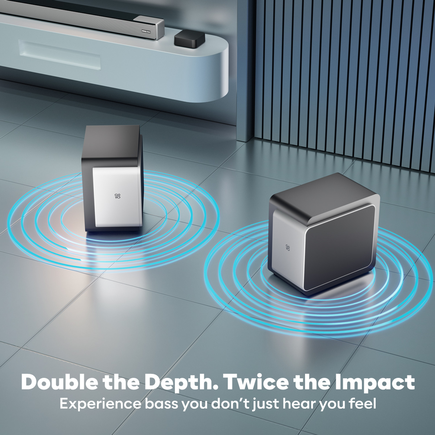 Image of GOVO Gosurround 1000 Pro Dolby Atmos Wireless Satellite 750 W Bluetooth Soundbar