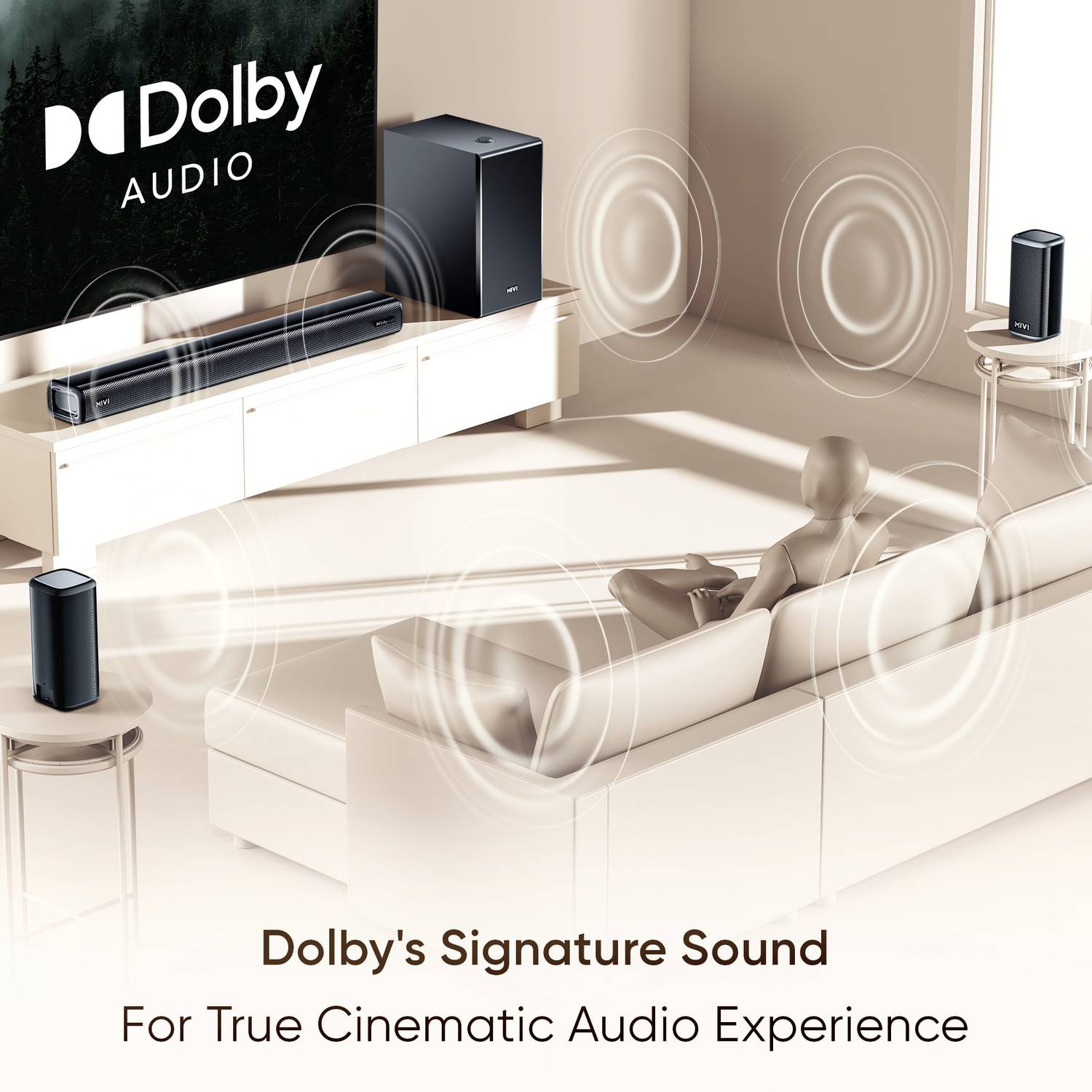 Mivi Fort H750 750W 5.1 Channel Soundbar - Image 5