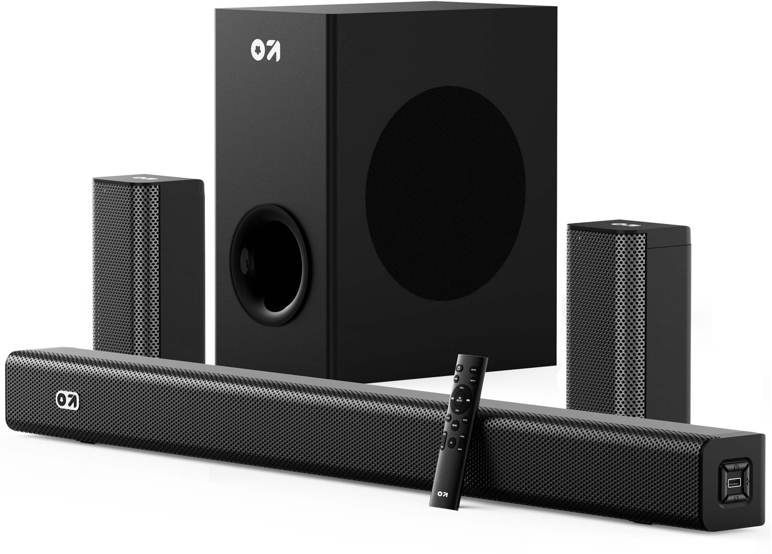 Image of GOBOULT Bassbox X400 with Subwoofer, 400W Power, 5.1 Channel, 3 EQ mode 400 W Bluetooth Soundbar