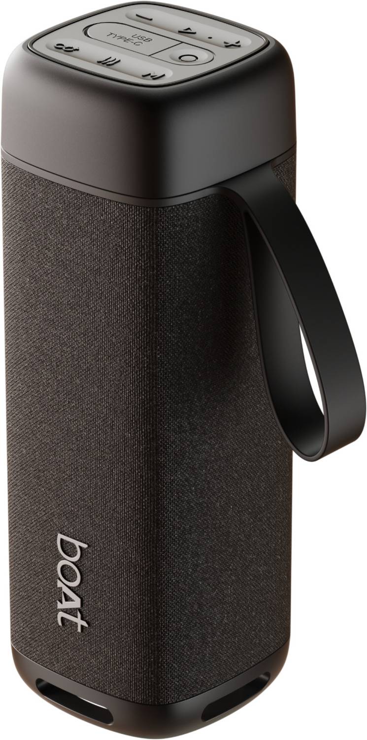 boAt Stone Edge,Bass Boost Mode,8H Battery,TWS Mode,Built-in Mic,Voice Assistant,IPX5 45 W Bluetooth Speaker (Astro Black, Stereo Channel) deal from flipkart