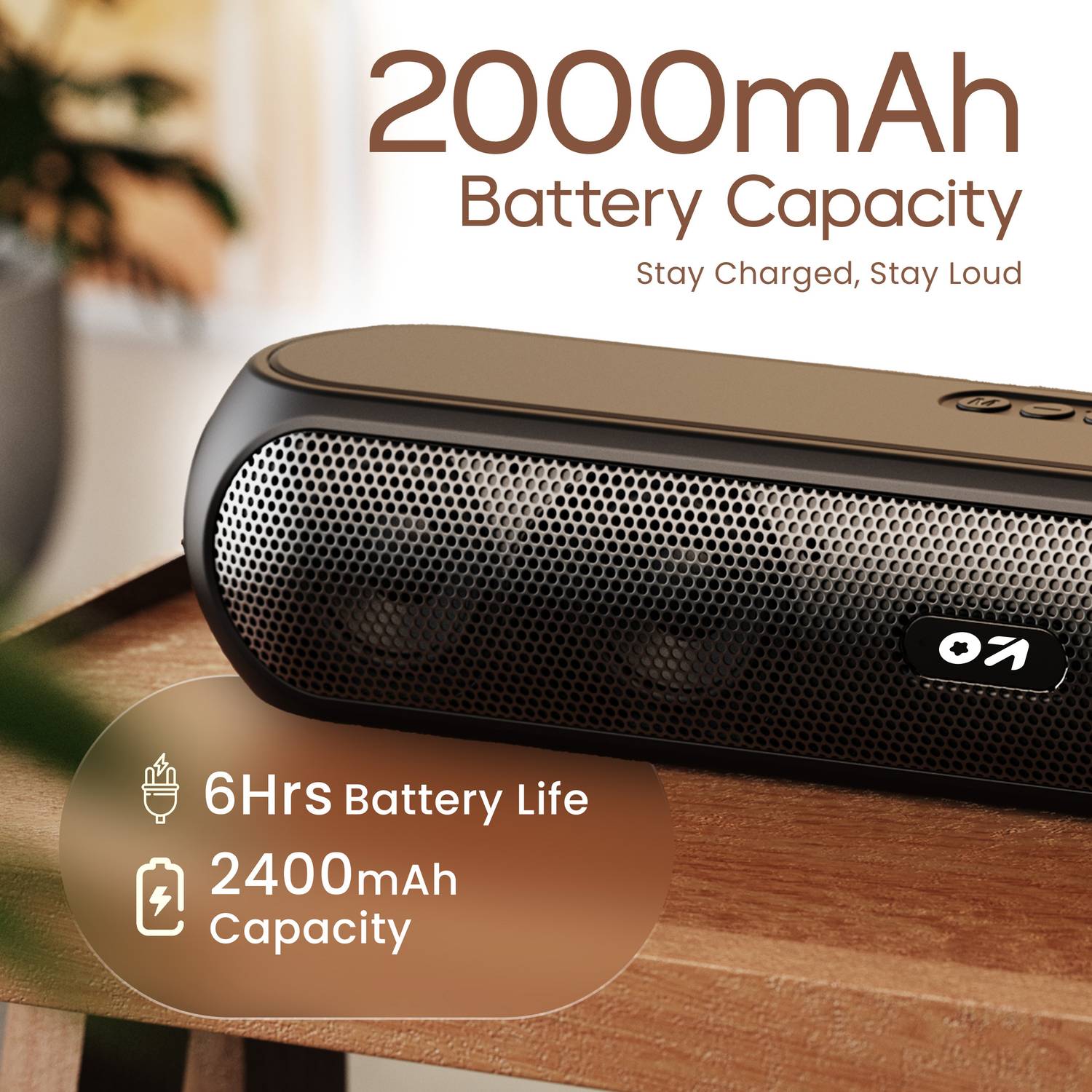 GOBOULT Bassbox X20 20W Bluetooth Soundbar Black - Image 4