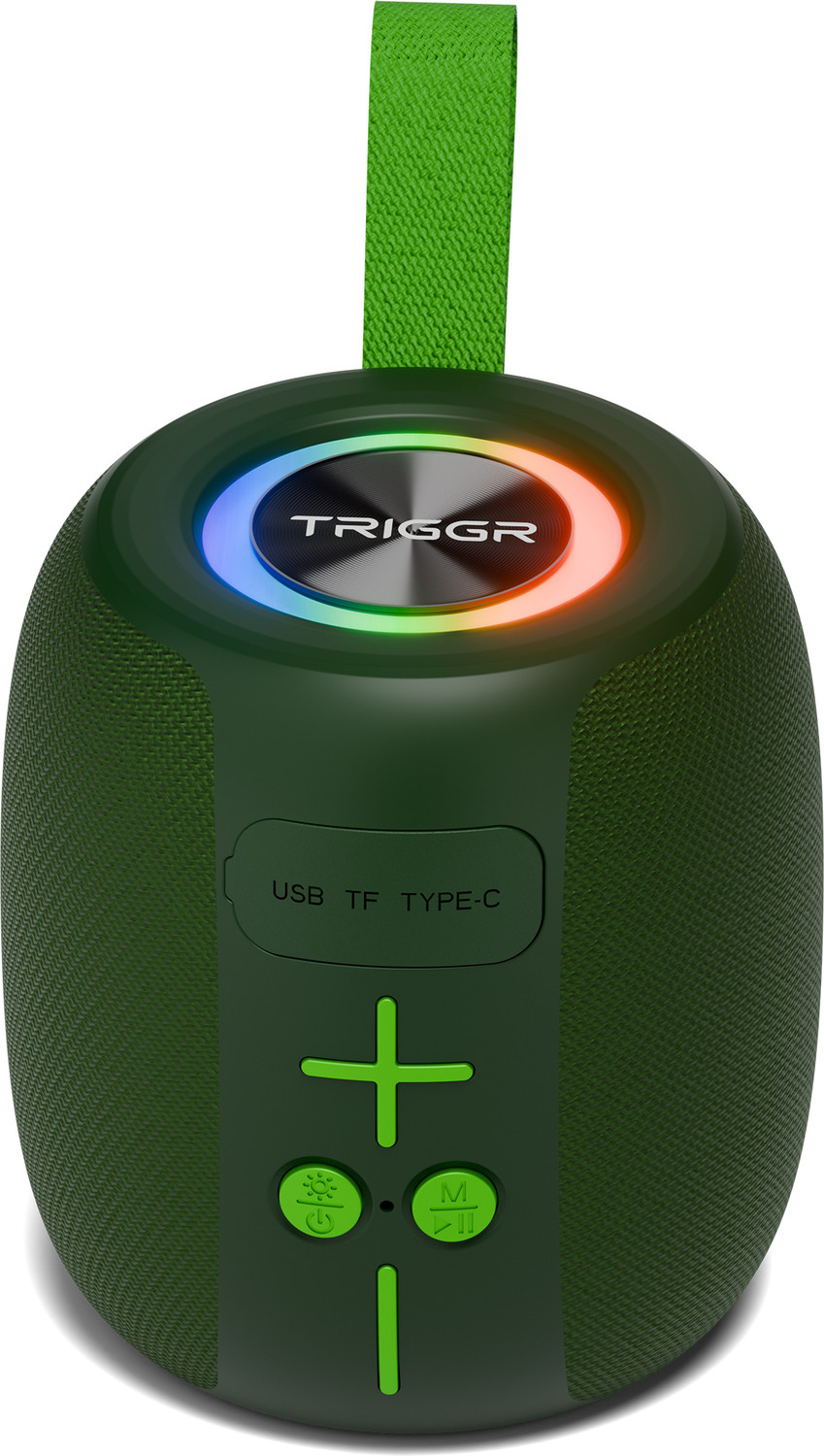 Image of TRIGGR Roar 8 with RGB Lights, Fabric Exterior, TWS & FM Mode, 12H Playtime, BT v5.4 8 W Bluetooth Speaker
