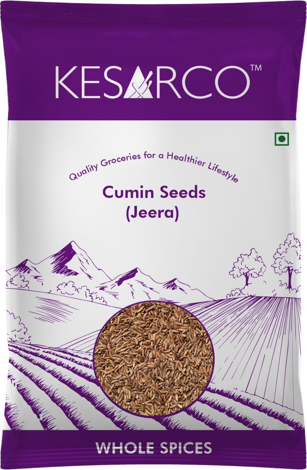 Image of KESARCO Cumin (Jeera) Seeds - Premium Quality | 100% Natural | No Artificial Colours