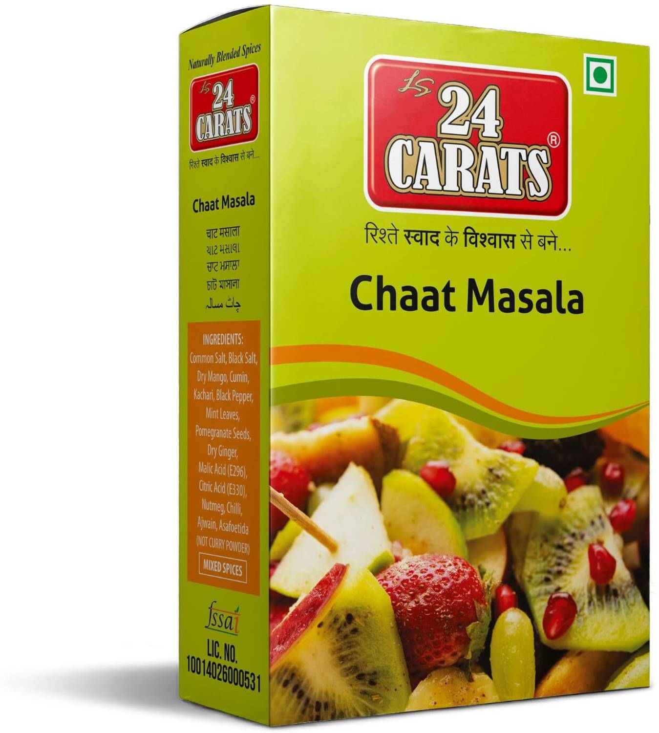 24 carats Chaat Masala | Tangy Masala for Snacks, Salads & Everyday Use