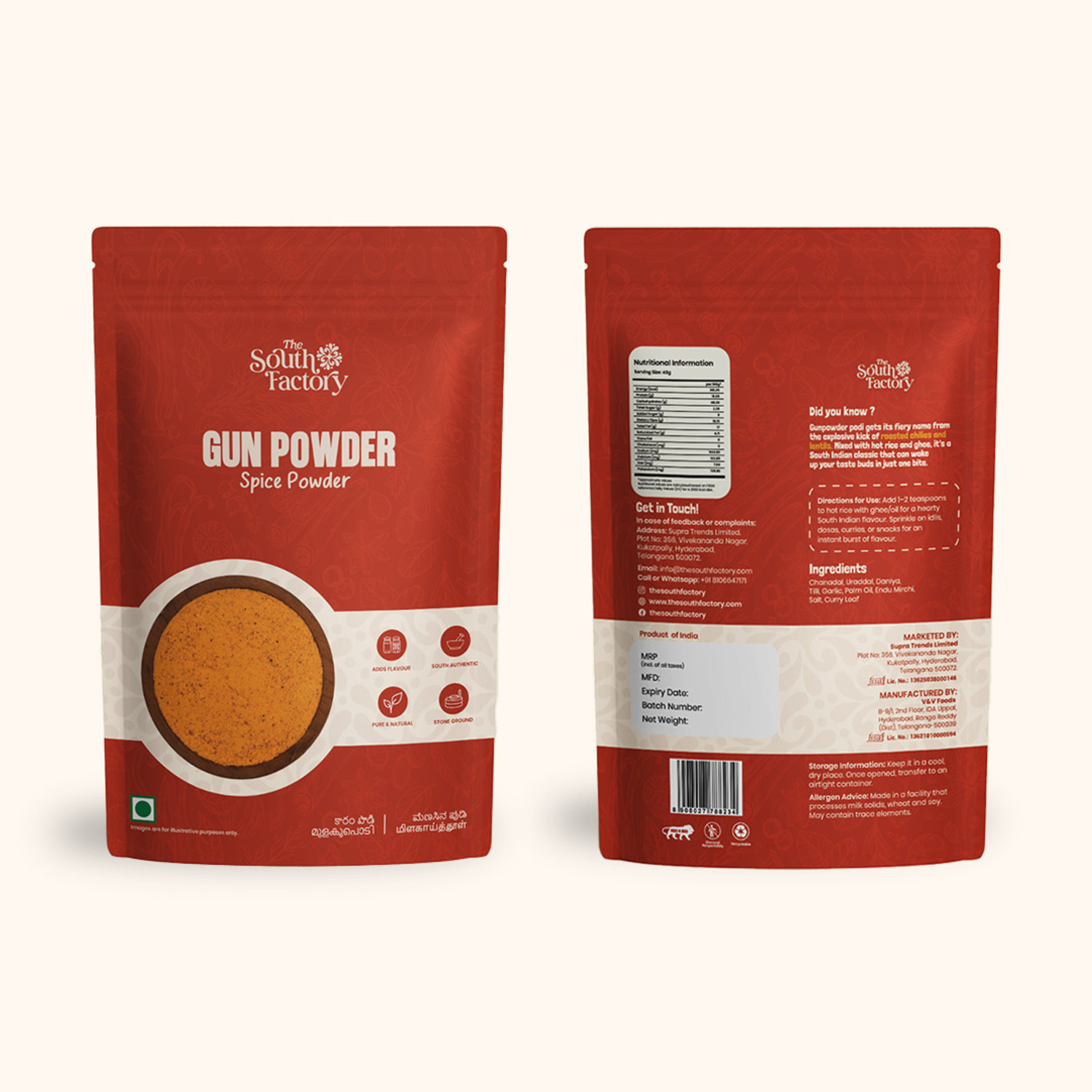 Image of The South Factory Gun Powder Spice Powder
