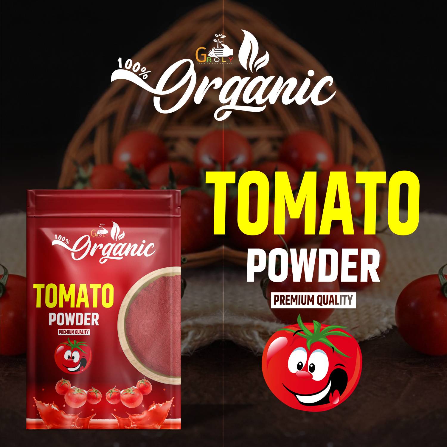 Groly 100% Organic Tomato Powder 100g - Image 4