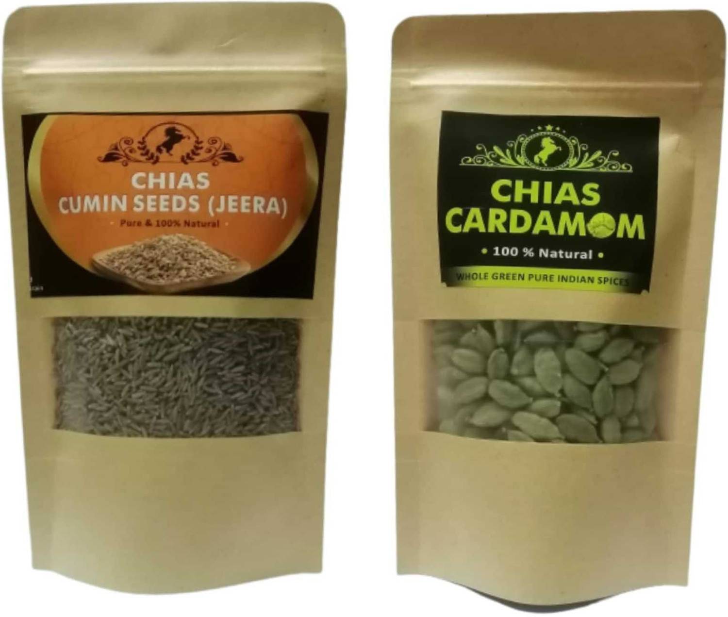 Chias Cumin Seeds & Cardamom No Artificial color, No Artificial Flavors ,100% Natural