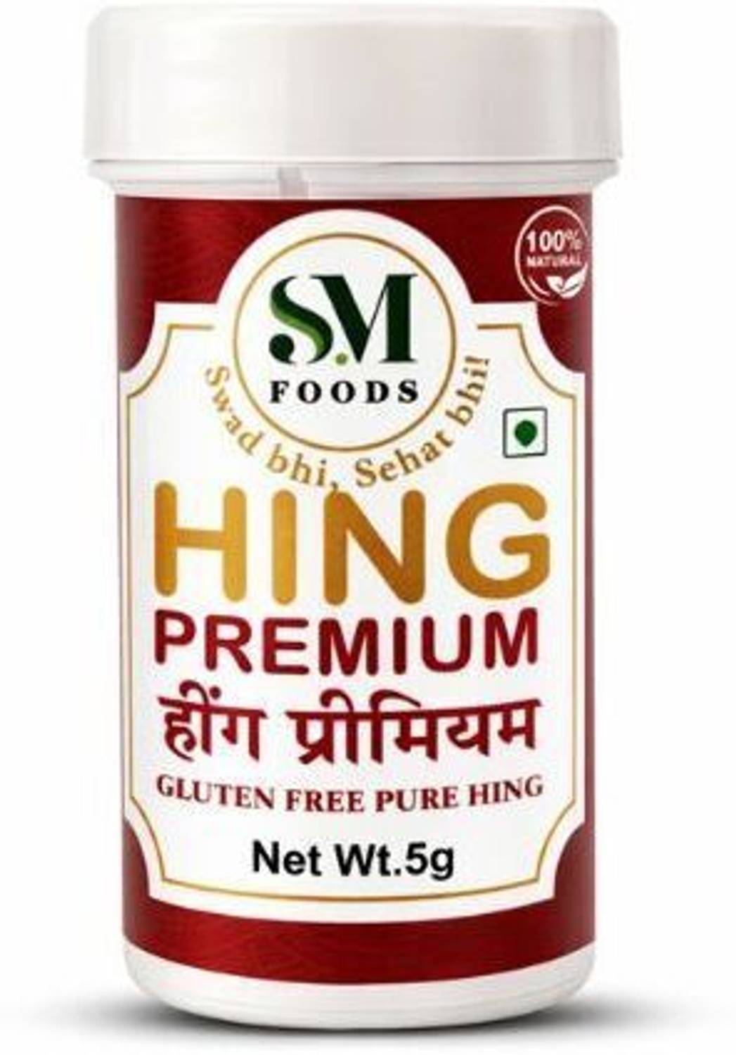 SM FOODS Premium Strong Raw Hing 5g Pure Original Heeng Tazaki