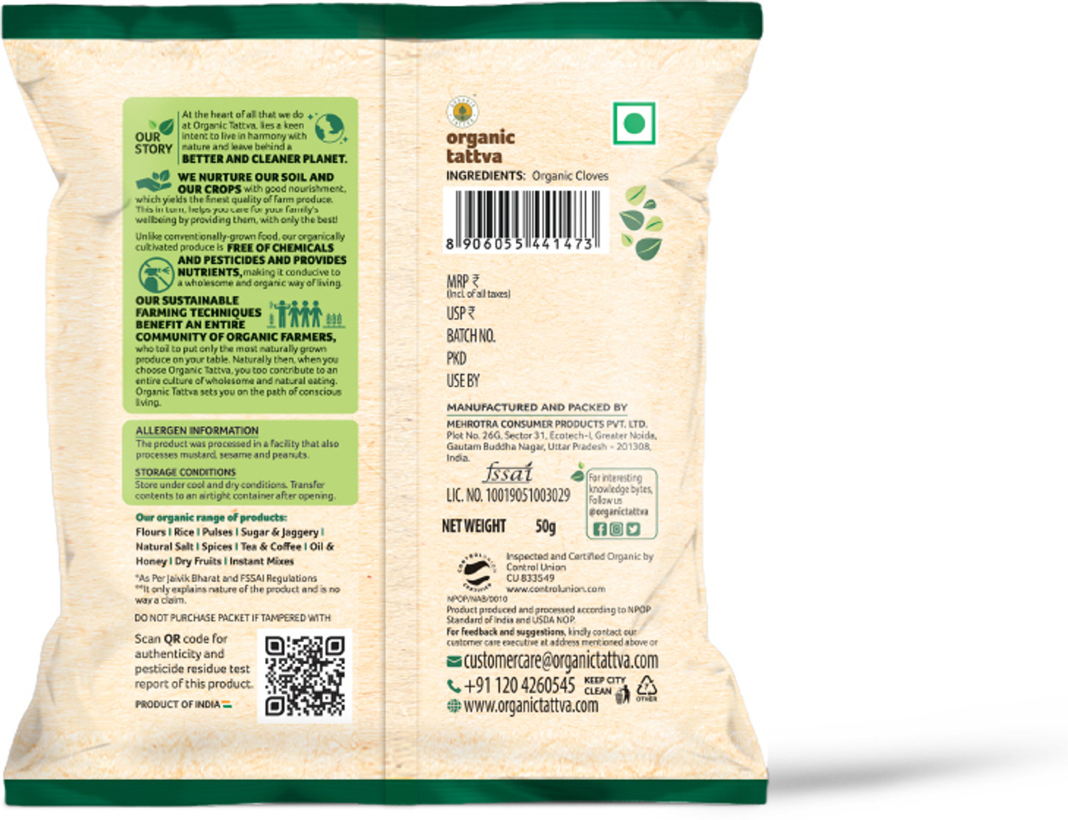 Image of Organic Tattva Organic Cloves 50 Gram
