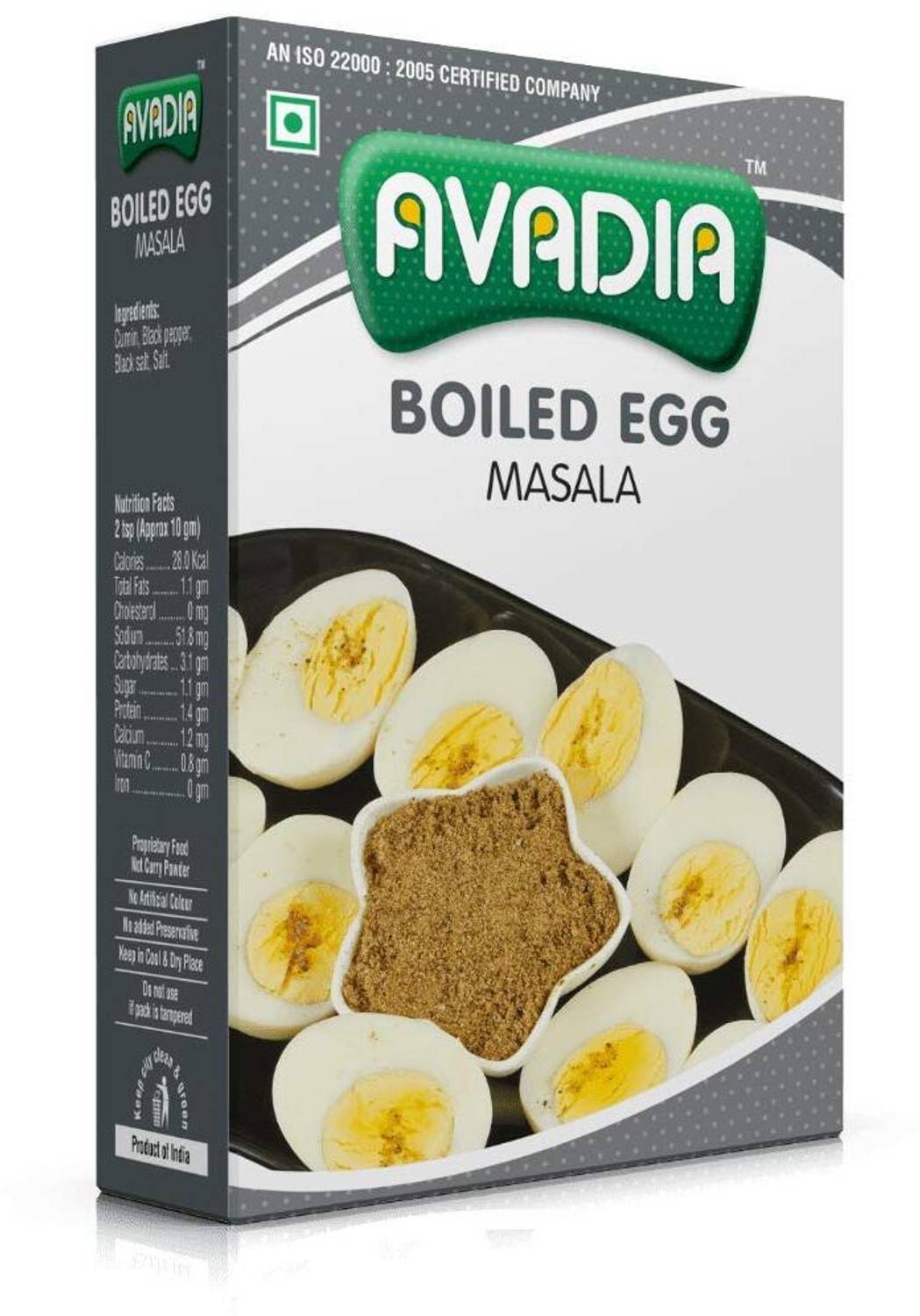 AVADIA Boiled Egg Masala | 250 g | Spicy Masala Mix for Egg Dishes