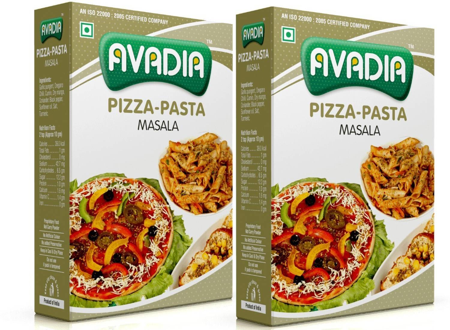 AVADIA PIZZA PASTA MASALA | SPICE BLEND MIX | 100 g x2 | PACK OF 2 |