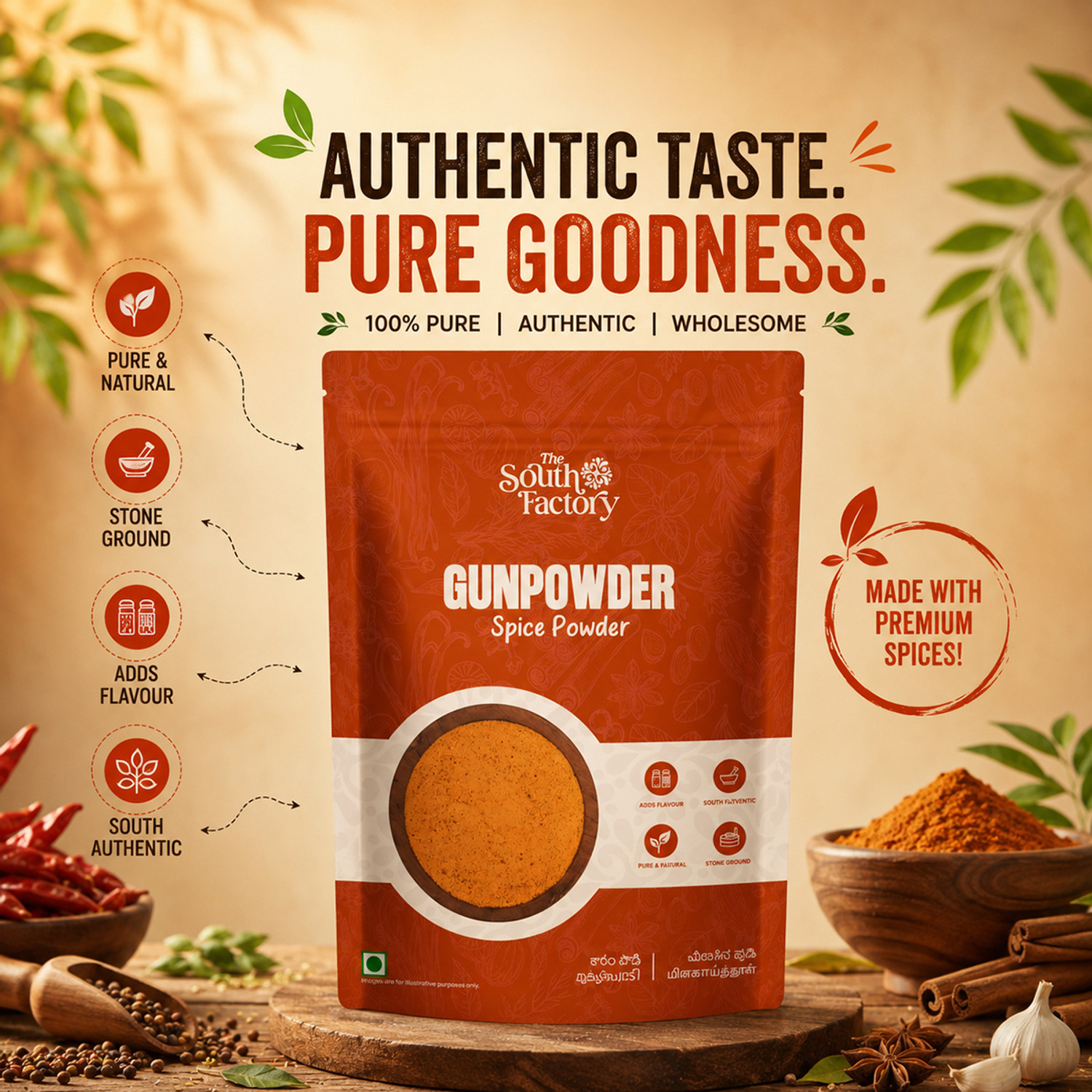 Image of The South Factory Gun Powder Spice Powder