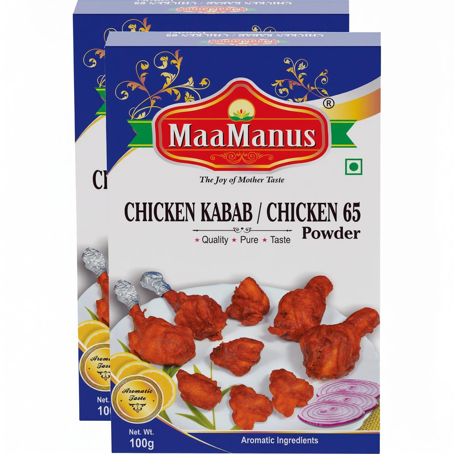 Image of MaaManus Chicken Kabab Masala Pack of 2 each 100gm
