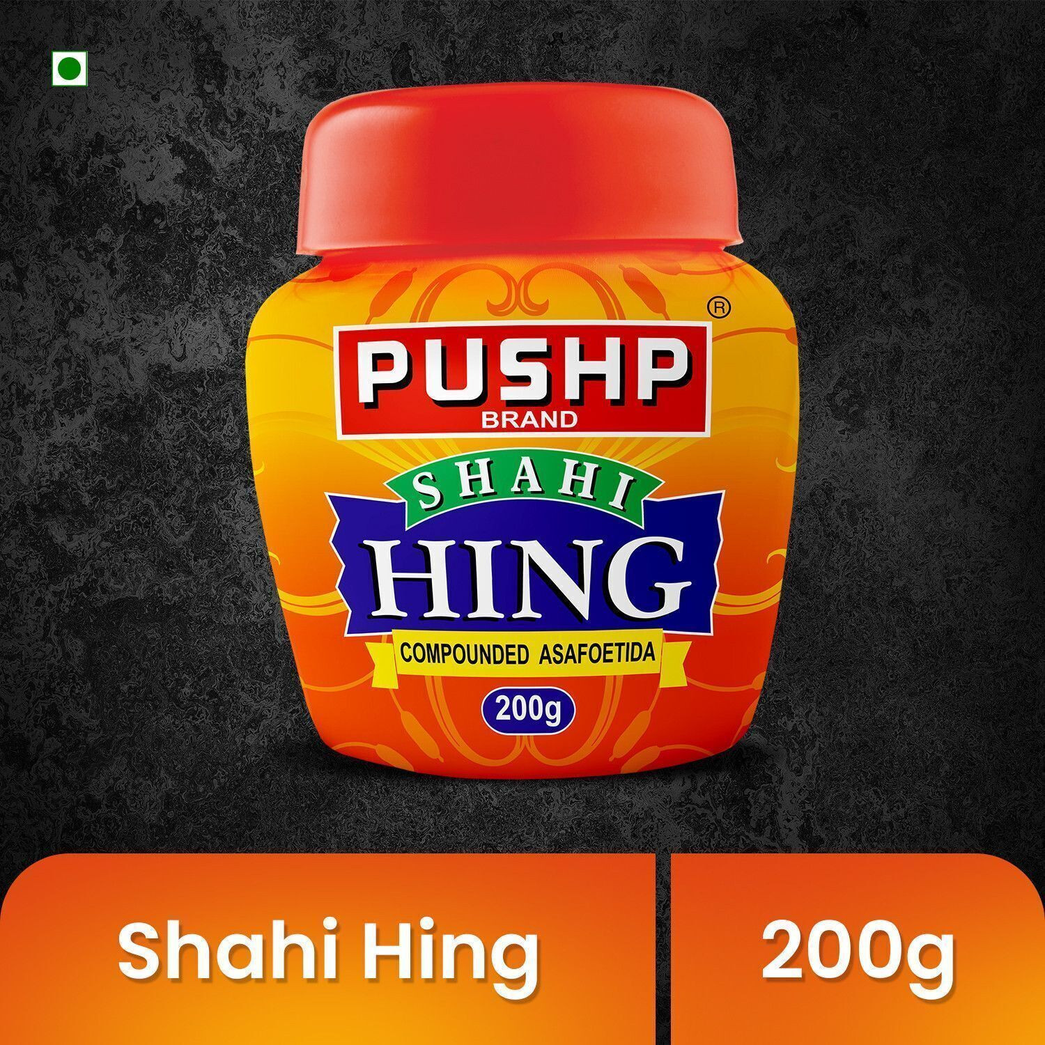 Image of Pushp Brand Hing 200g Jar | Pack of 1 | Pure Asafoetida Powder Strong Aroma Cooking Spice