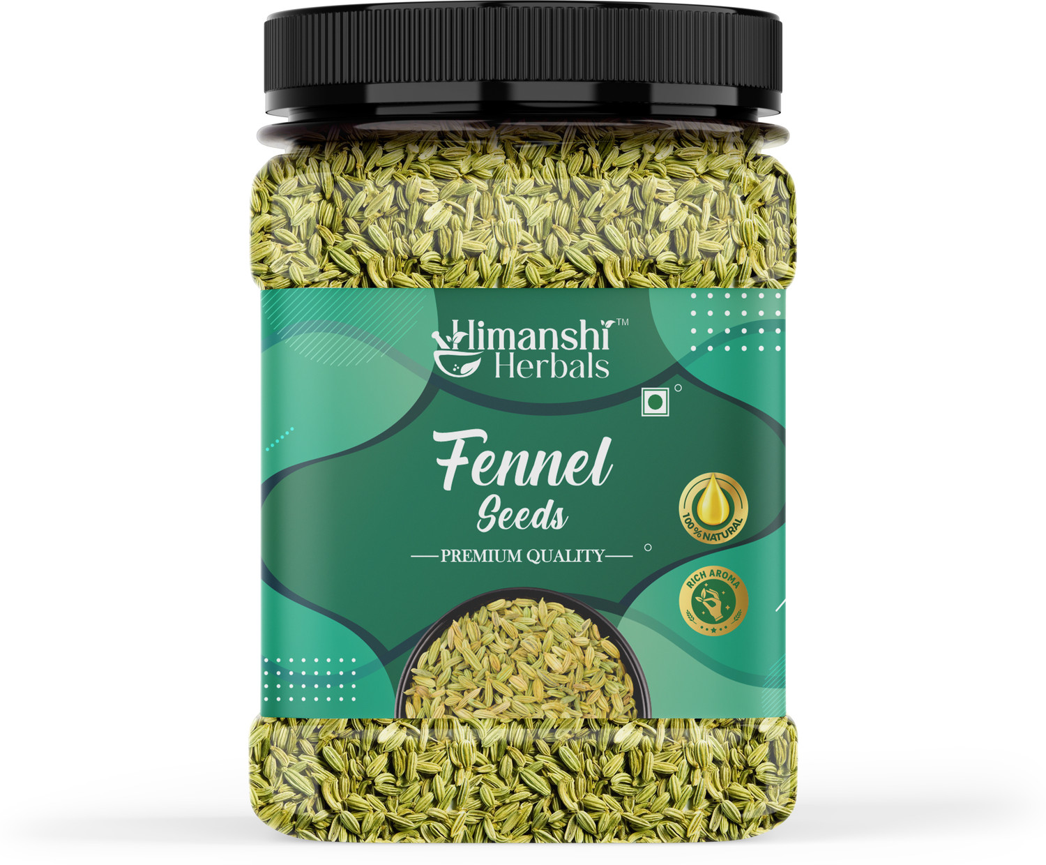 Image of HIMANSHI HERBALS Green Fennel Seeds | Natural Saunf for Digestion | Fresh Breath | Spice Seeds