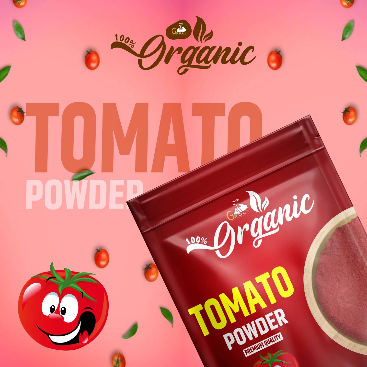 Groly 100% Organic Tomato Powder 100g - Image 3