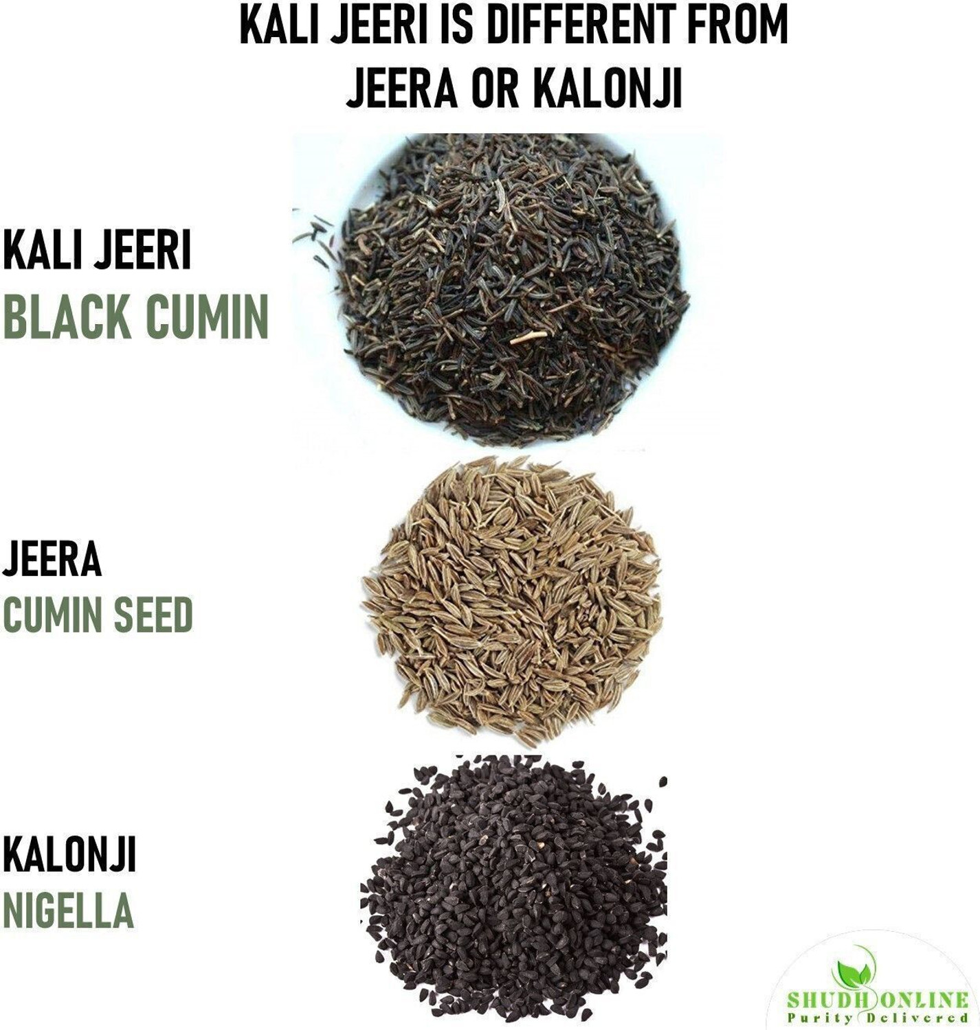 Image of Shudh Online Kali Jeera, Kali Jiri, Kadwa Kaali Jeeri, Nalla Jeelakarra, Black Cumin Seeds, Kadvi Bitter Kalo Jeeri