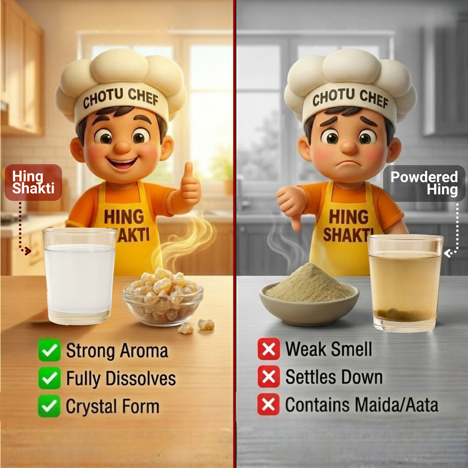 Image of Hing Shakti 100% Pure | Hing Granules | Nukra Dana | Strong Aroma & Taste No Adulteration (25 g)