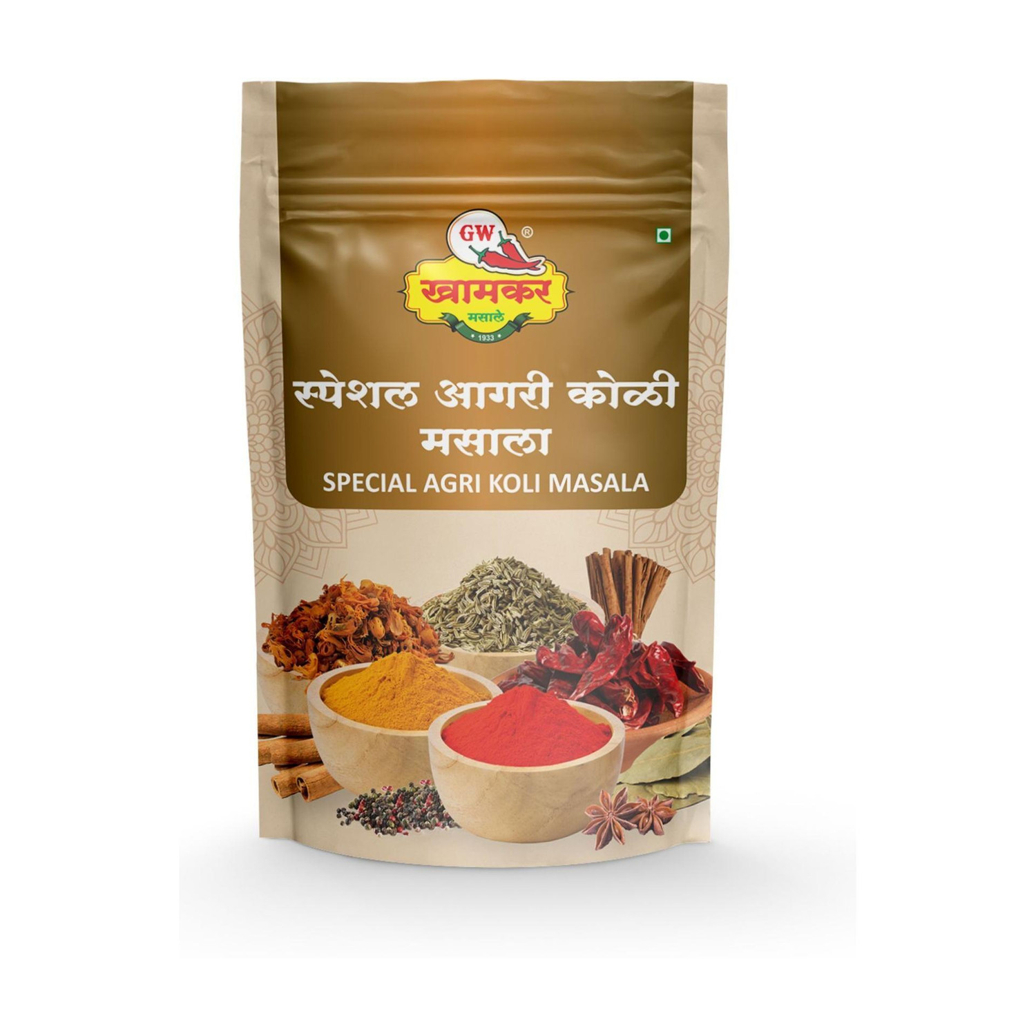 Image of GW Khamkar Special Agri-Koli Masala, Spices, Taste of 87 Years' Experience
