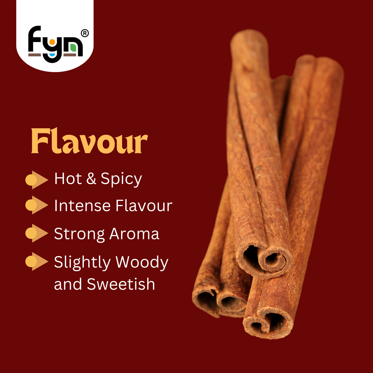 Image of FYN Cassia Cinnamon / Dalchini Sticks (500g) - Strong Flavour & Aroma