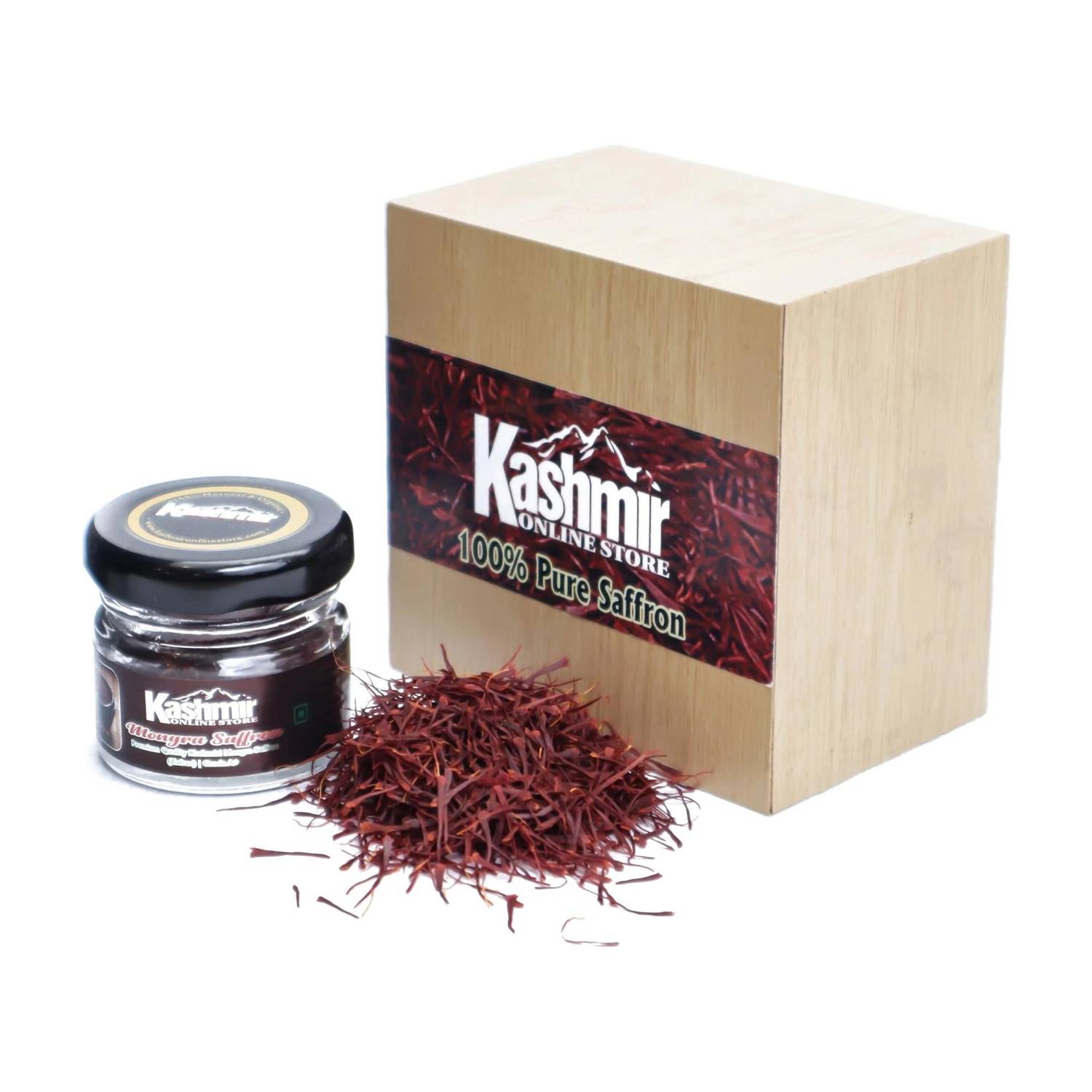 kashmir online store Original saffron/Kashmiri Kesar- Pure and High Quality Finest Saffron From Saffron Town Jandk-1 gram