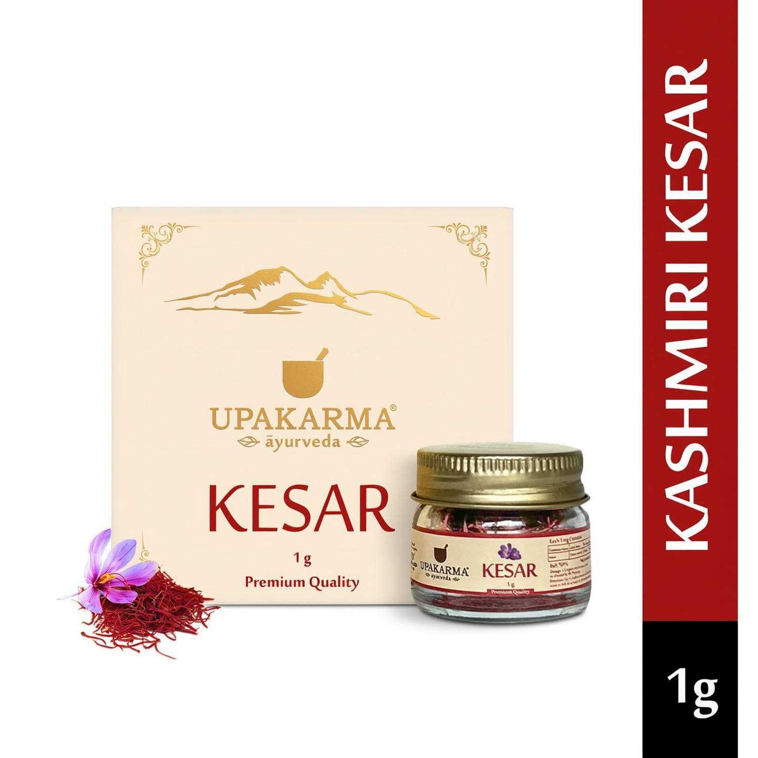 UPAKARMA Premium, Pure, Natural and Finest Kashmiri Kesar / Saffron Threads